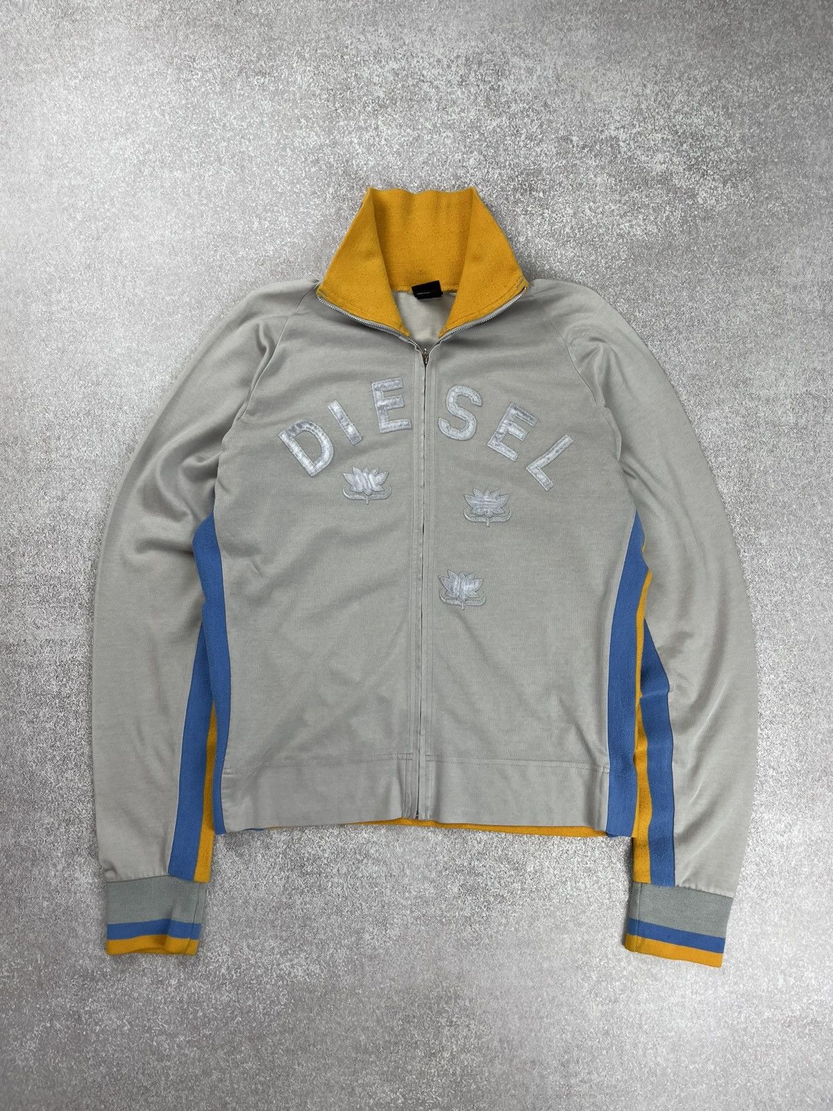 Diesel × Vintage Vintage Diesel Big Logo Track Jacket Slim Size US L / EU 52-54 / 3 - 7 Thumbnail