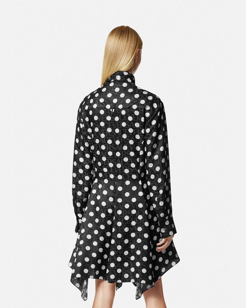 Versace o1y0226 Mini Dress in Black/White Size XS / US 0-2 / IT 36-38 - 4 Thumbnail
