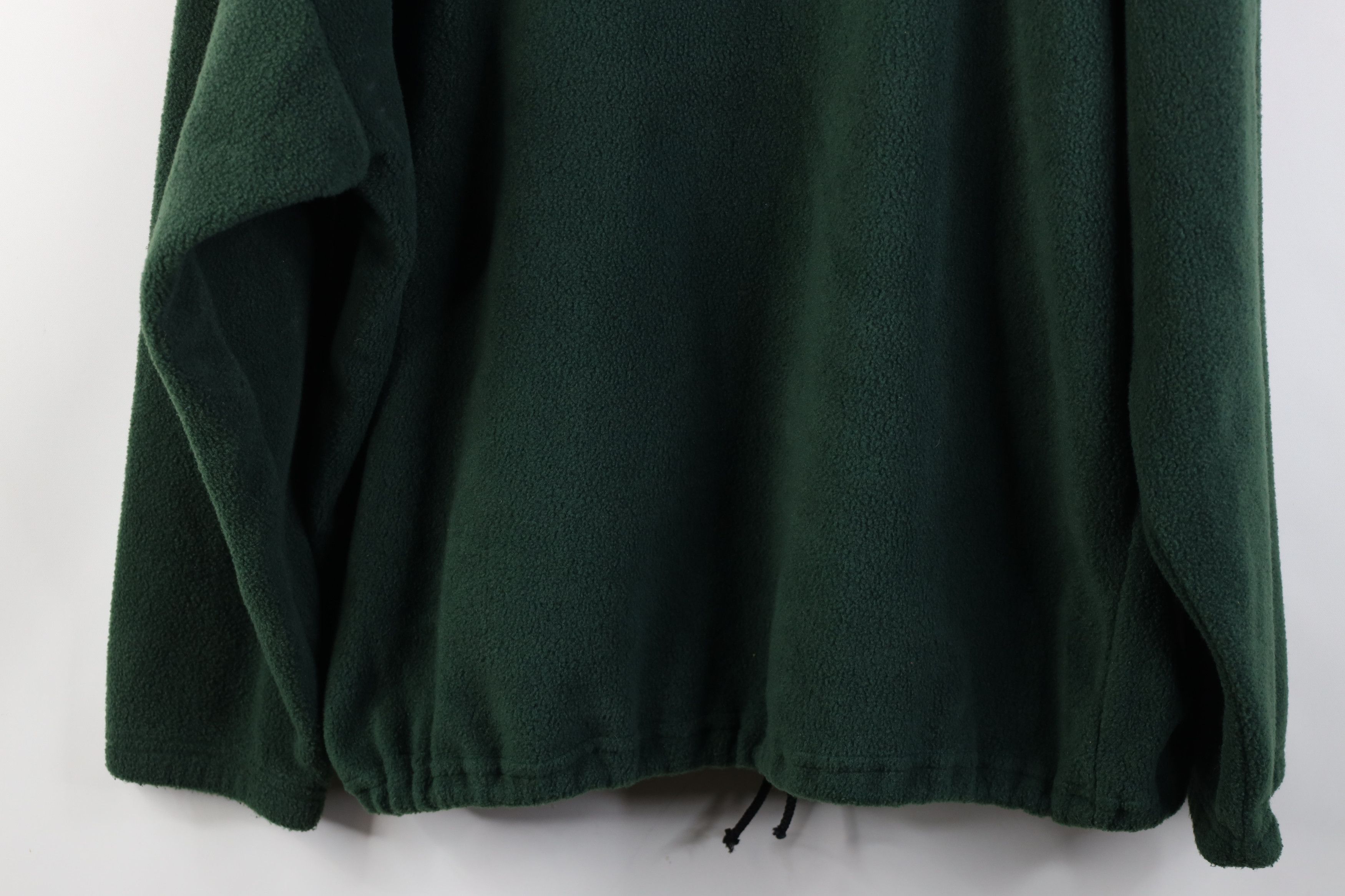 Vintage Vintage 90s Streetwear Blank Fleece Hoodie Sweatshirt Green Size US M / EU 48-50 / 2 - 14 Thumbnail