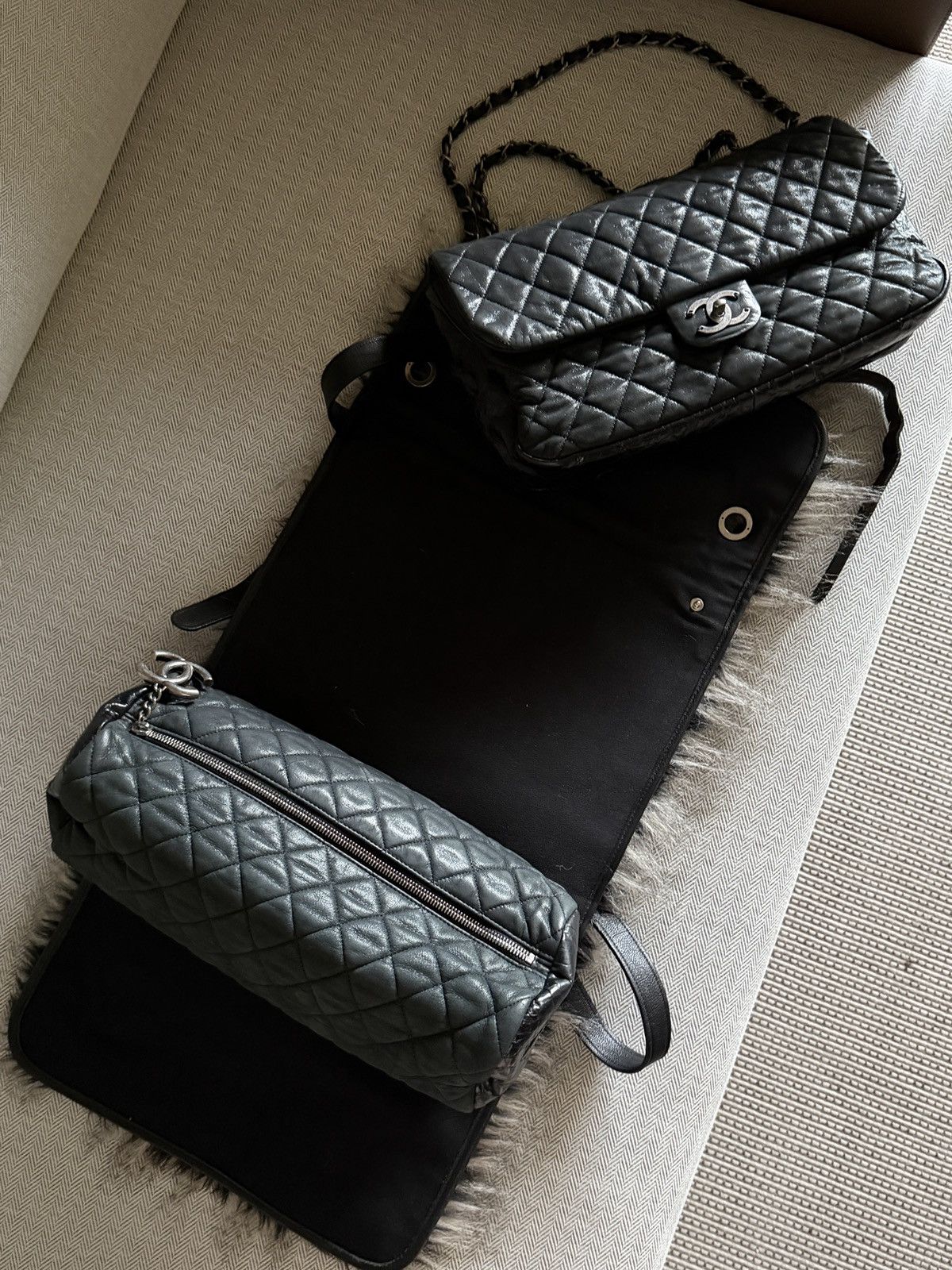 Chanel Chanel 2010 Fantasy Furs Grey Backpack Size ONE SIZE - 6 Thumbnail