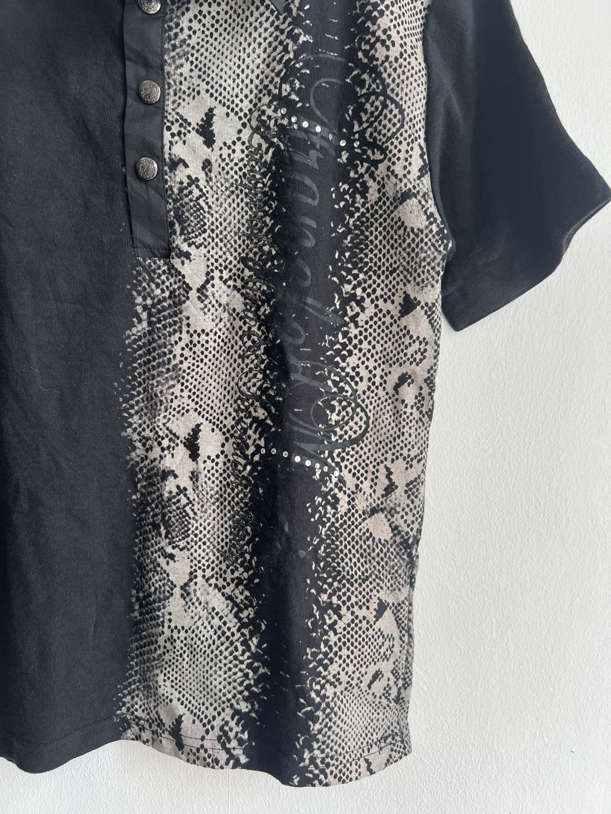 KMRii NWT In The Attic Homme Snakeskin Python Swarovski Poem Polos Size US M / EU 48-50 / 2 - 4 Thumbnail
