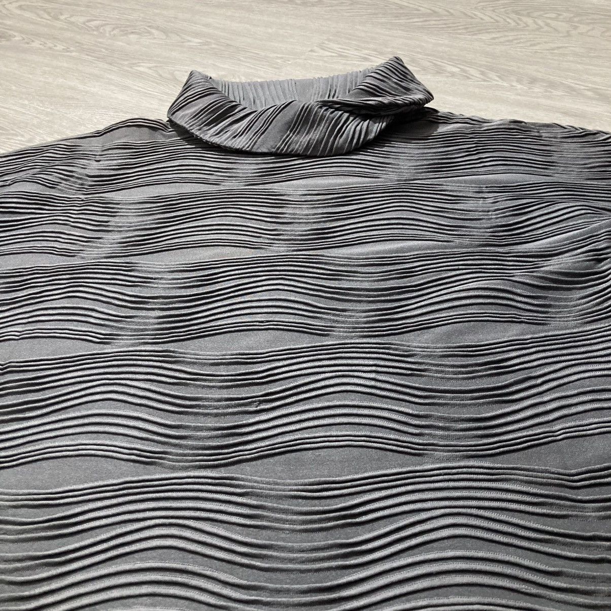 Issey Miyake 2000s HanaHana Pleats Issey Miyake Style Turtleneck Top Size L / US 10 / IT 46 - 9 Thumbnail