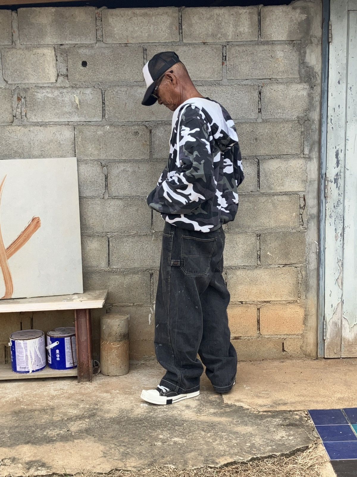 Baggu Vintage y2k DTek Baggy Skater Jeans. Size US 31 - 10 Thumbnail