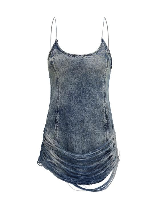 Diesel DIESEL Women Dresses A189640CMBP 01 BLUE Size S / US 4 / IT 40 - 1 Thumbnail