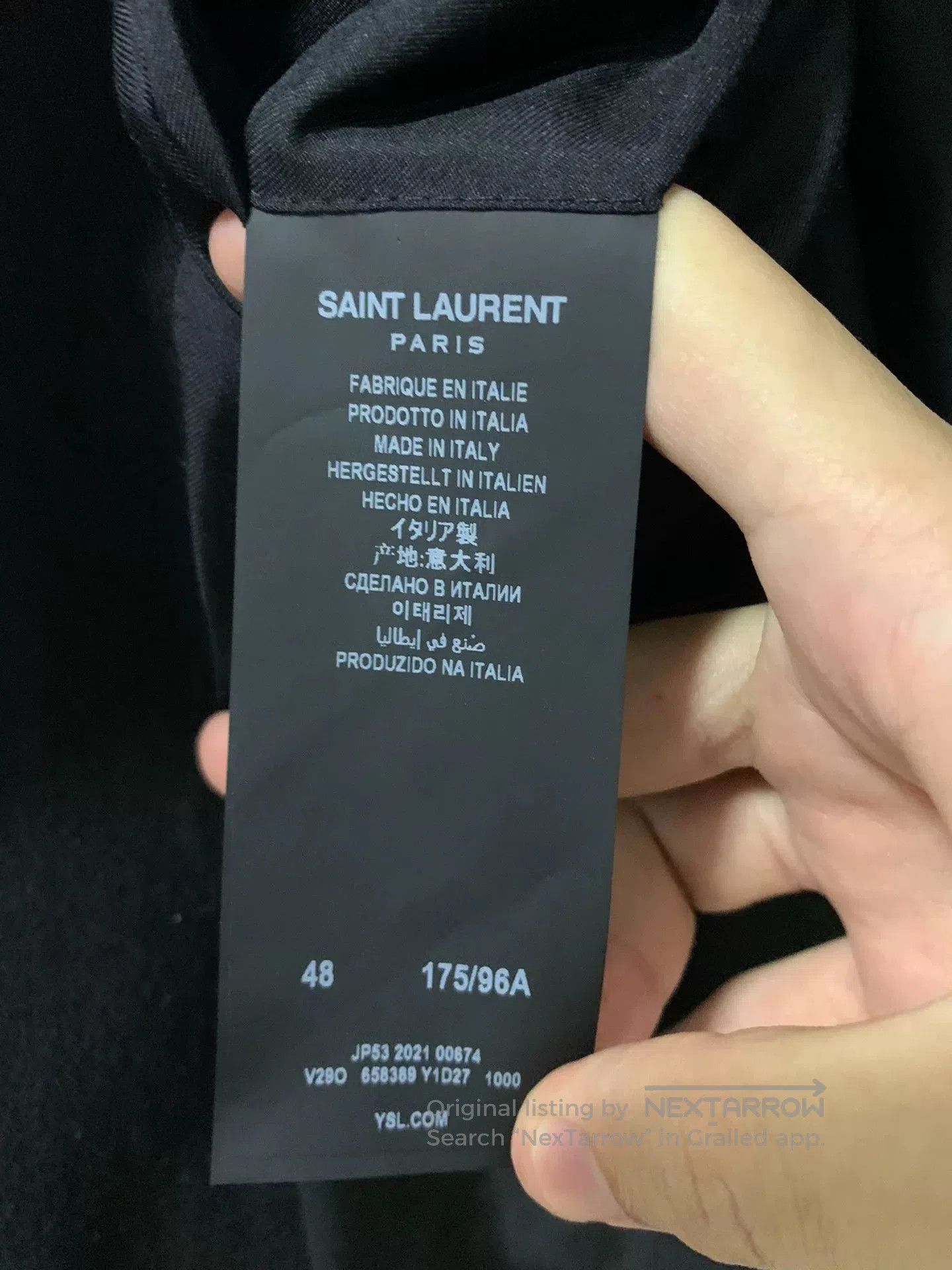 Saint Laurent Paris Saint Laurent Black Shearling Blazer. Size US M / EU 48-50 / 2 - 4 Thumbnail