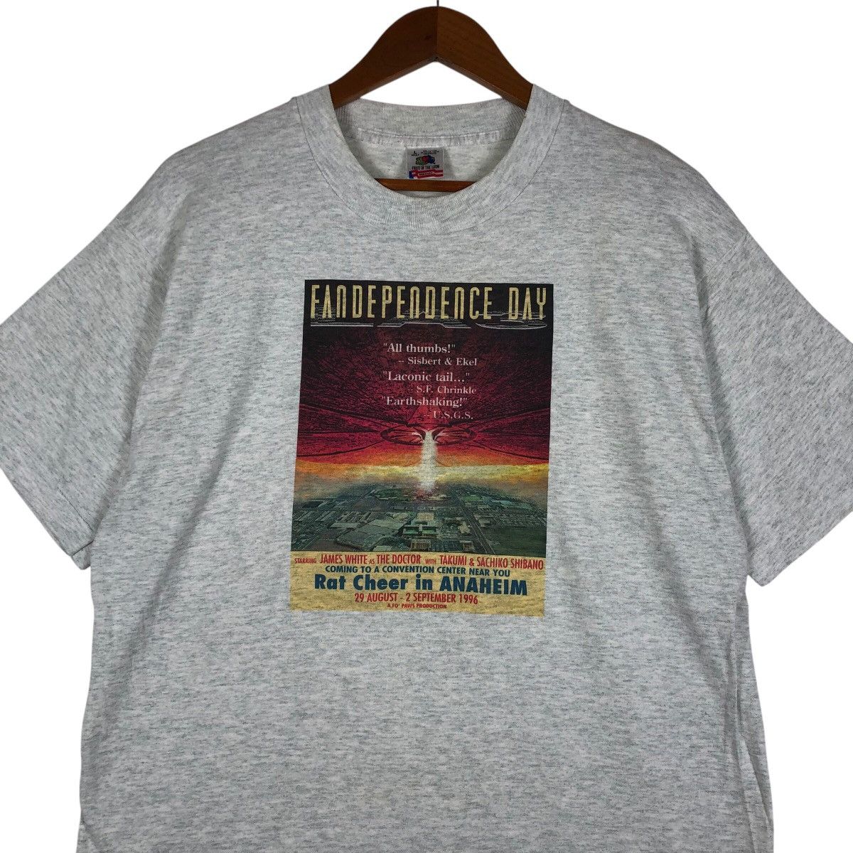 Fruit Of The Loom FANDEPENDENCE DAY Parody A Fo' Paws Productions T-Shirt Size US L / EU 52-54 / 3 - 2 Thumbnail