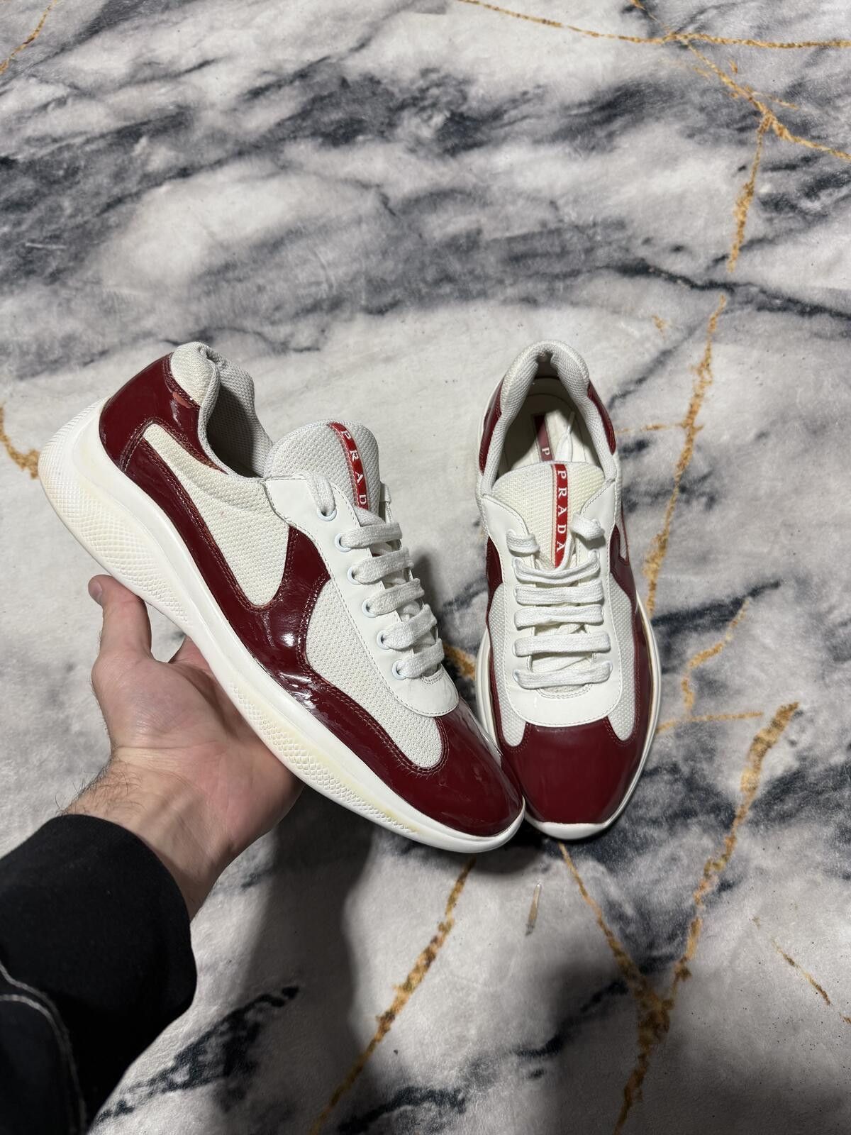 Prada Americas Cup Maroon Red/White - Sz10.5US
