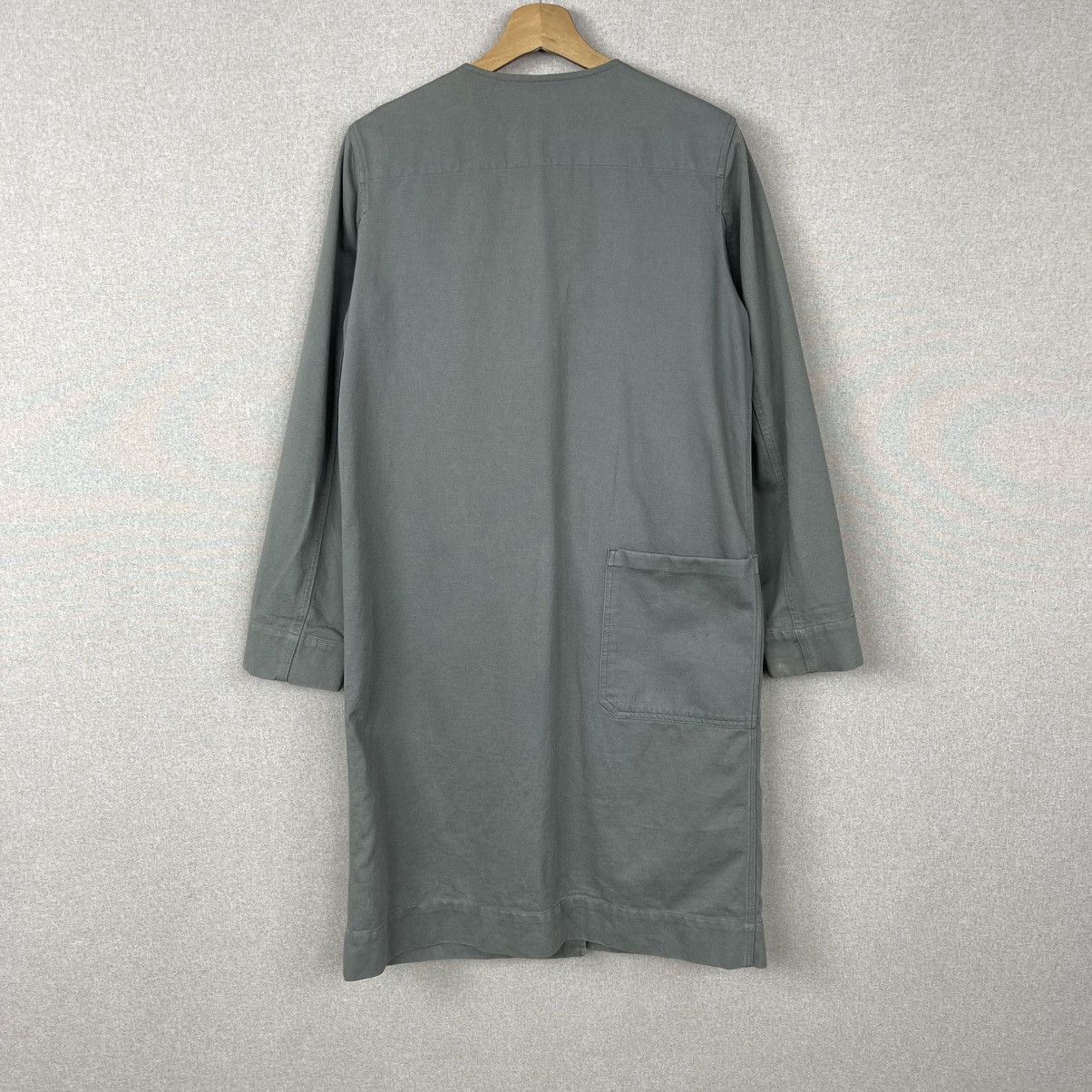 VINTAGE 90s MAISON MARGIELA KHAKI CANVAS COAT