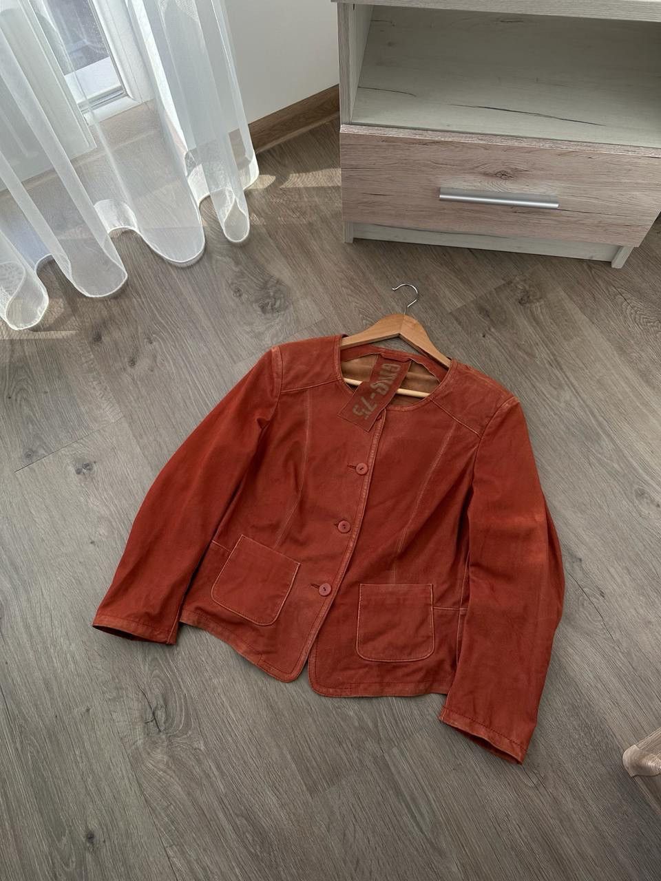 Japanese Brand × Vintage Vintage GMS-75 Red Leather W's Jacket Size S / US 4 / IT 40 - 6 Thumbnail