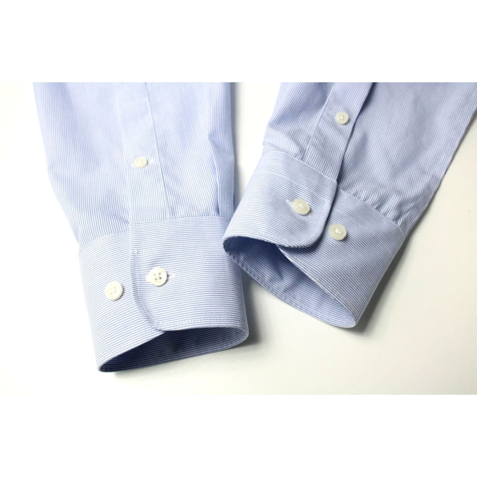 Suitsupply SUITSUPPLY Formal Shirt Men's Extra Slim Fit Blue 43-7 / 17L Long Sleeve Size 46R - 6 Thumbnail