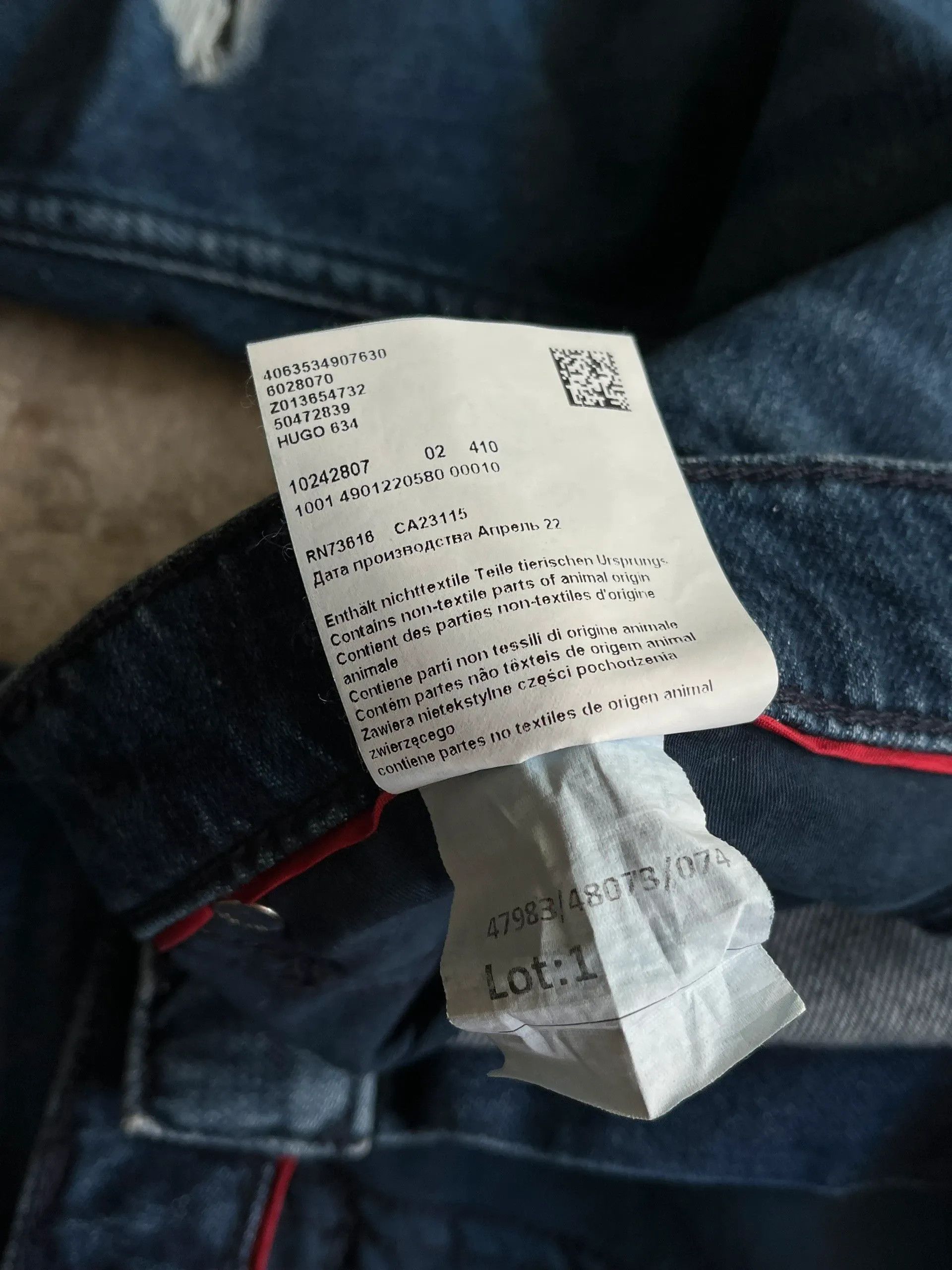 Hugo Boss Hugo Boss Sz 34/32 Distressed Jeans Denim Rare Deadstock Size US 34 / EU 50 - 6 Thumbnail