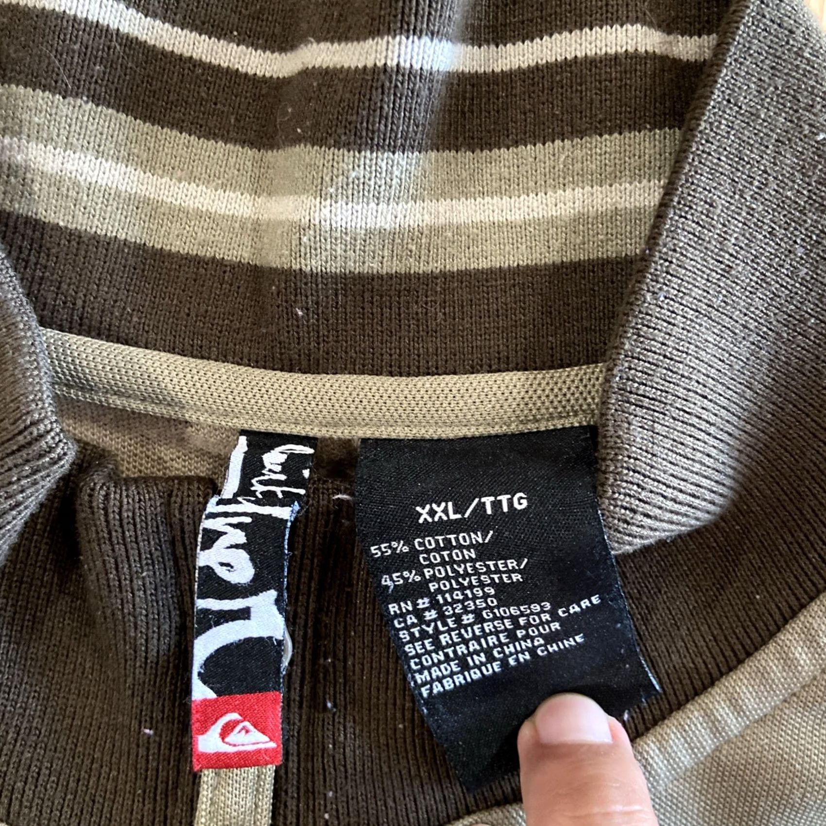 Quiksilver VINTAGE Quiksilver Windbreaker Jacket Mens 2XL Olive Green Solid Zipper Pockets Logo Embroidered 90s Retro Outdoor Windproof Full Zip Size US XXL / EU 58 / 5 - 3 Thumbnail