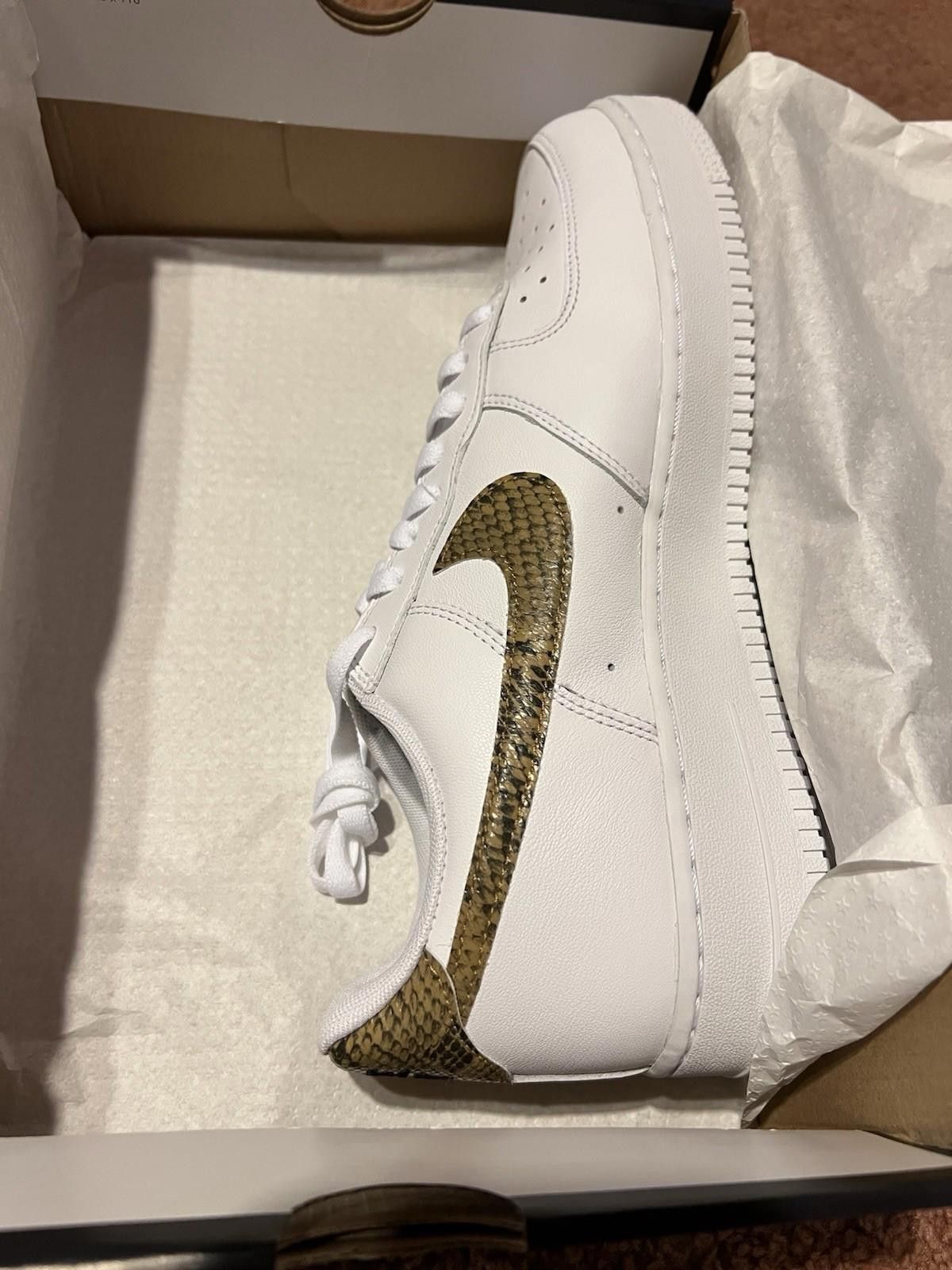 Nike 2019 Nike Men's Air Force 1 Ivory Snake AO1635-100 US10.5 Size US 10.5 / EU 43-44 - 9 Thumbnail