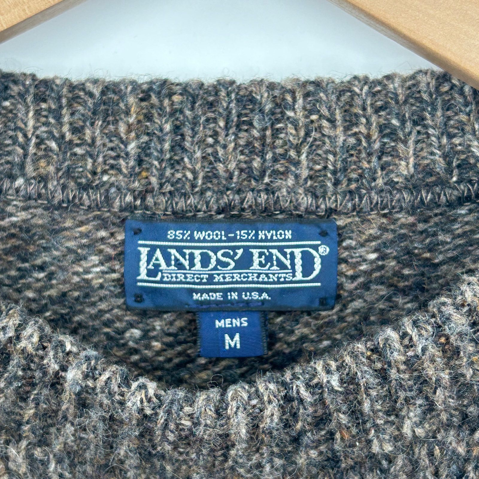 Lands' End Vintage 90s Lands End Wool Crewneck Made in USA Medium Size US M / EU 48-50 / 2 - 6 Thumbnail