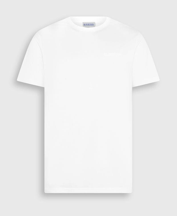 Crew Neck T-Shirt in White, Men's (Size L)