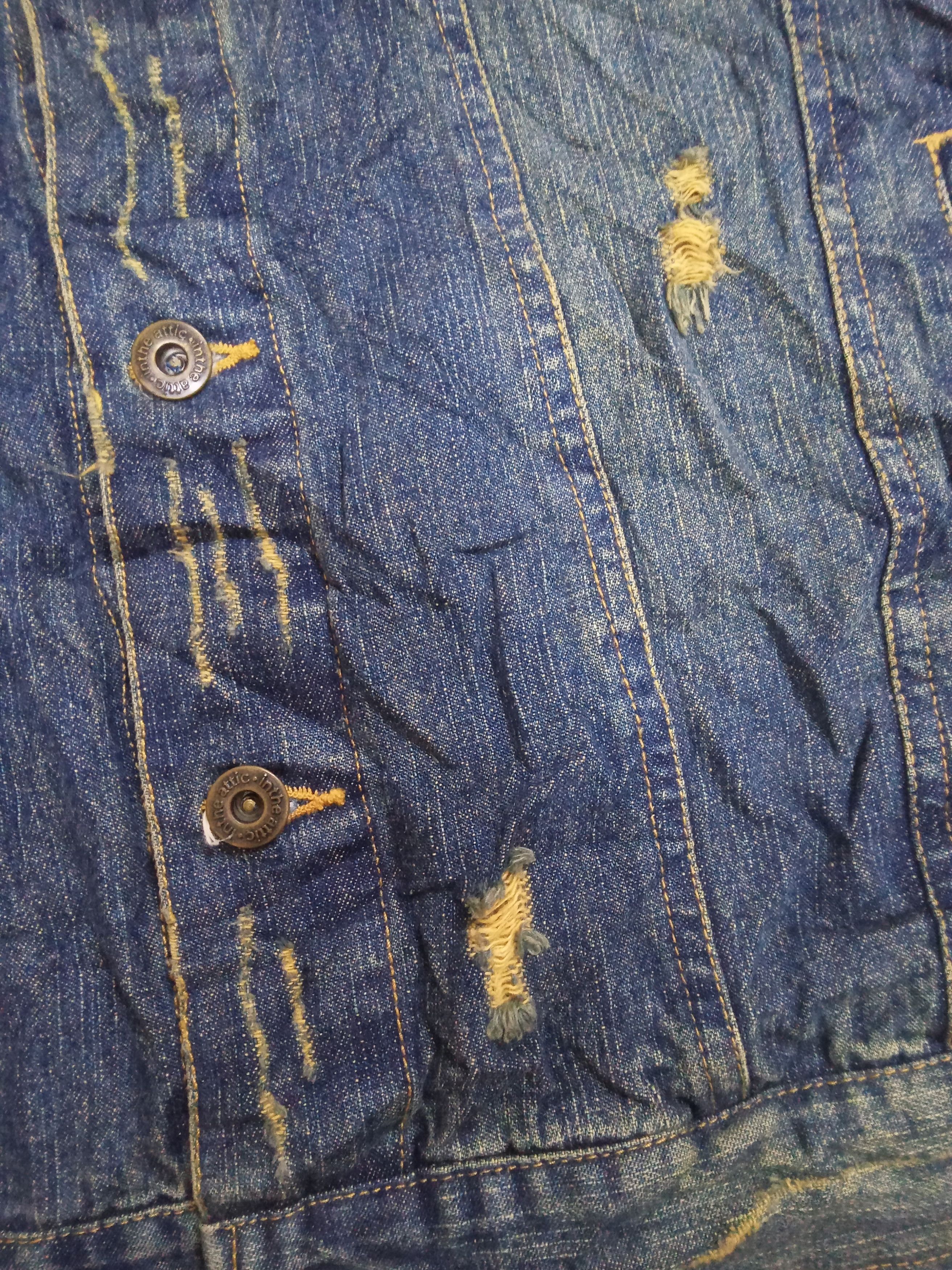 In The Attic In The Attic Distressed Torn & Rusty Design Denim Jacket Size US L / EU 52-54 / 3 - 10 Thumbnail