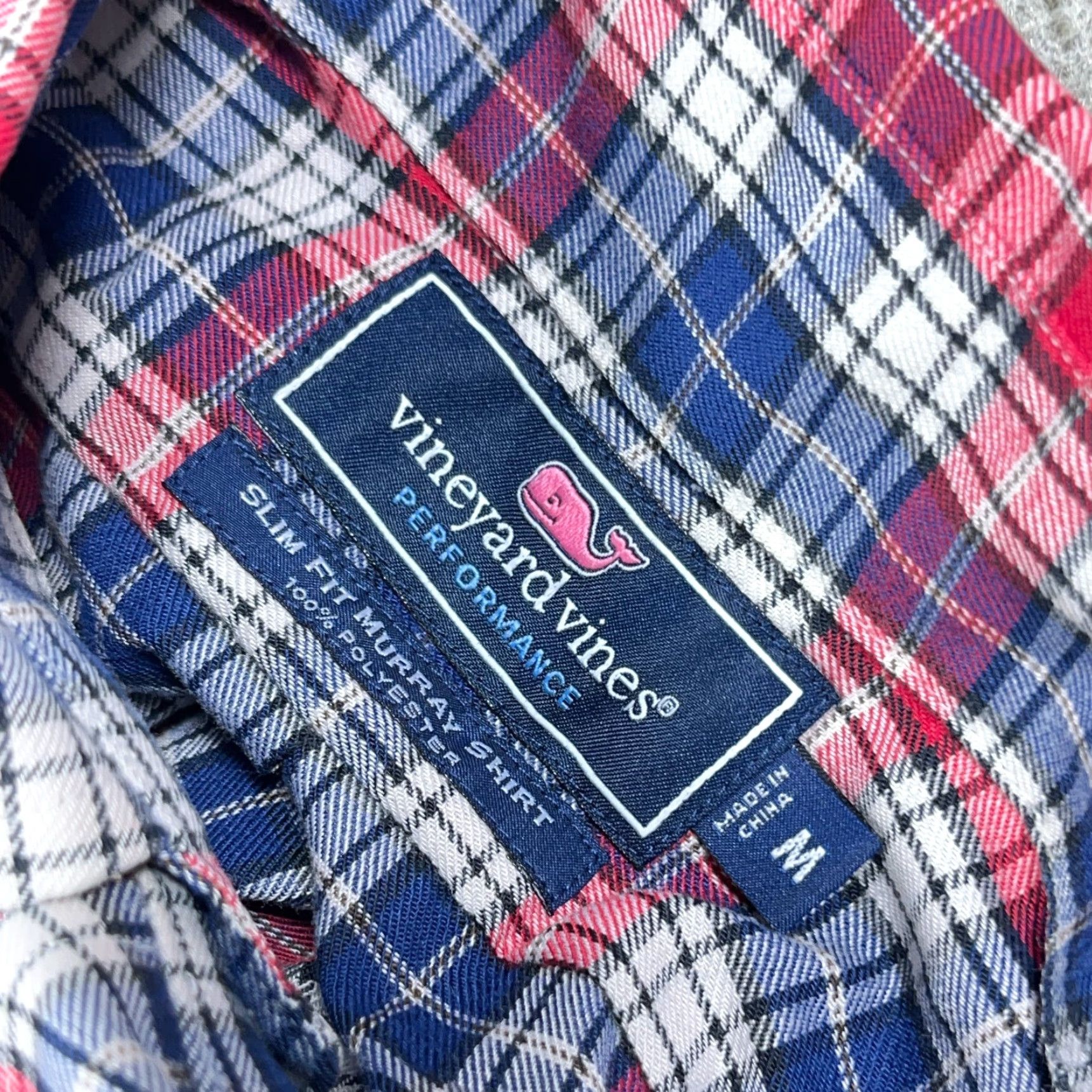 Vineyard Vines Vineyard Vines Murray Shirt Men M Red Blue Slim Fit Button-Up Plaid Long Sleeve Modern Preppy Size US M / EU 48-50 / 2 - 3 Thumbnail