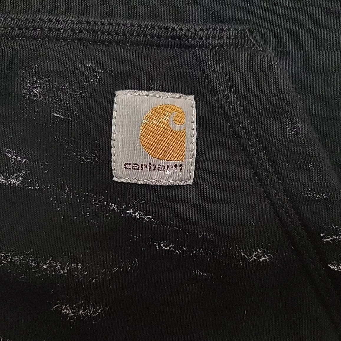 Carhartt VINTAGE Carhartt Hoodie Mens Large Black Rain Defender Loose Fit Heavyweight Sweatshirt Size US L / EU 52-54 / 3 - 3 Thumbnail