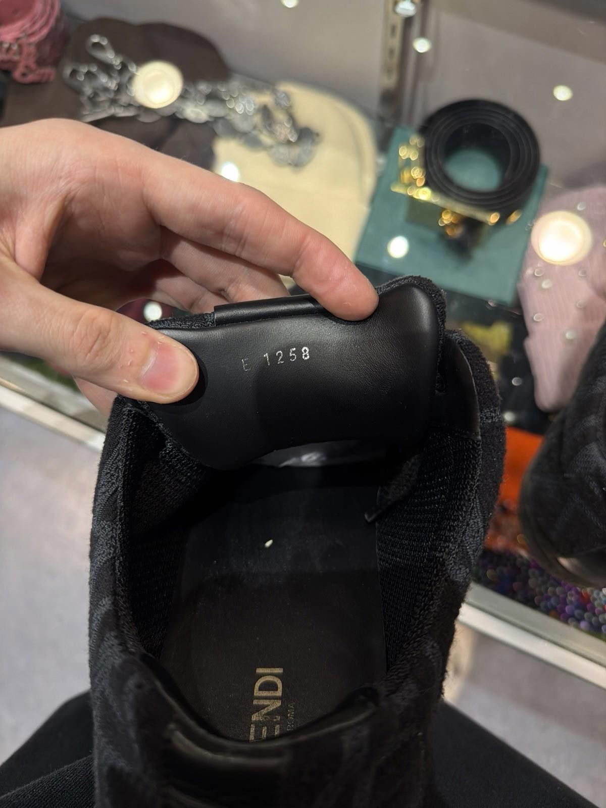 Fendi FENDI Monogram Black FF Logo Sneaker Men Size 7UK/8US $800 Size US 8 / EU 41 - 10 Thumbnail