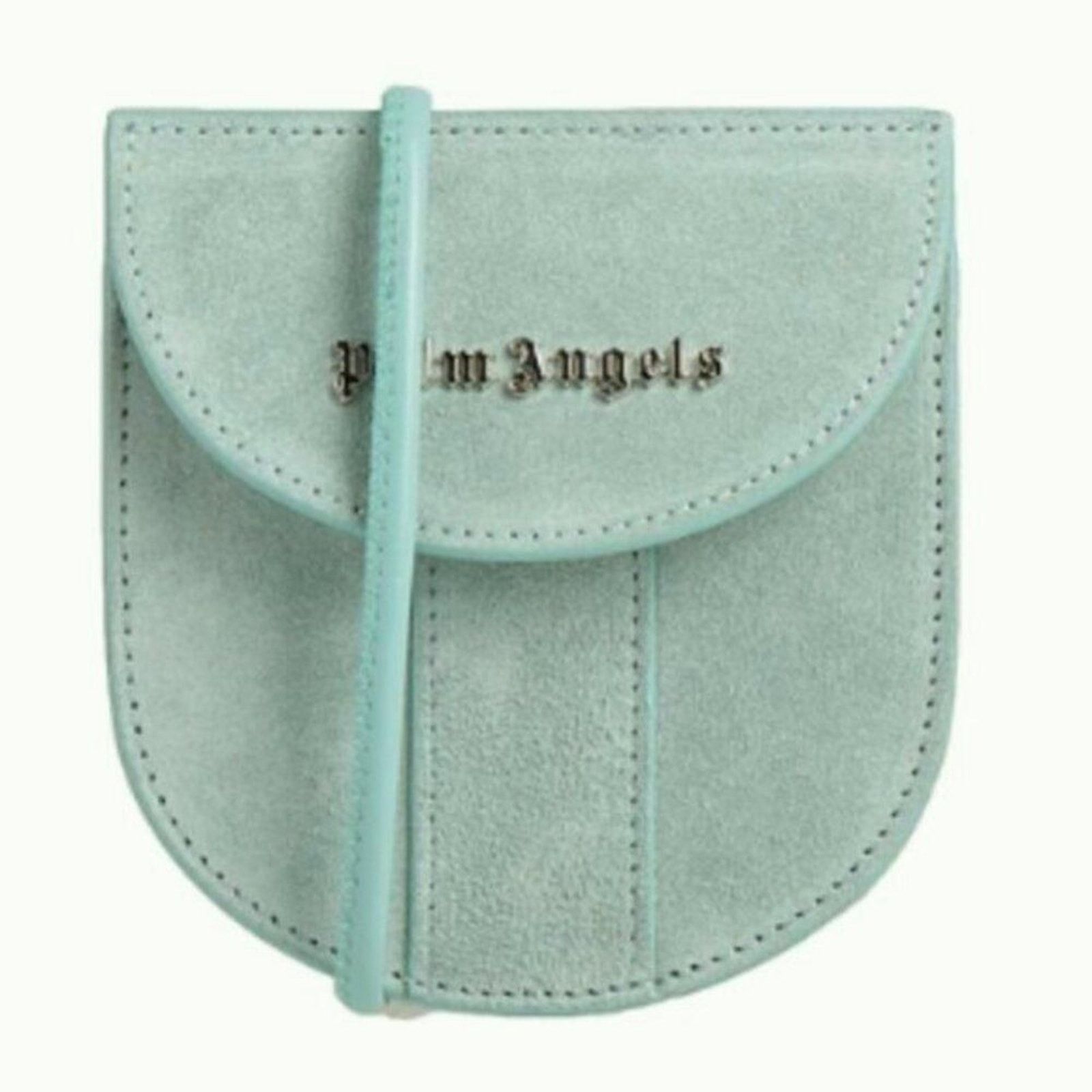 Palm Angels Palm Angles small suede cross body bag turquoise Size ONE SIZE - 1 Thumbnail