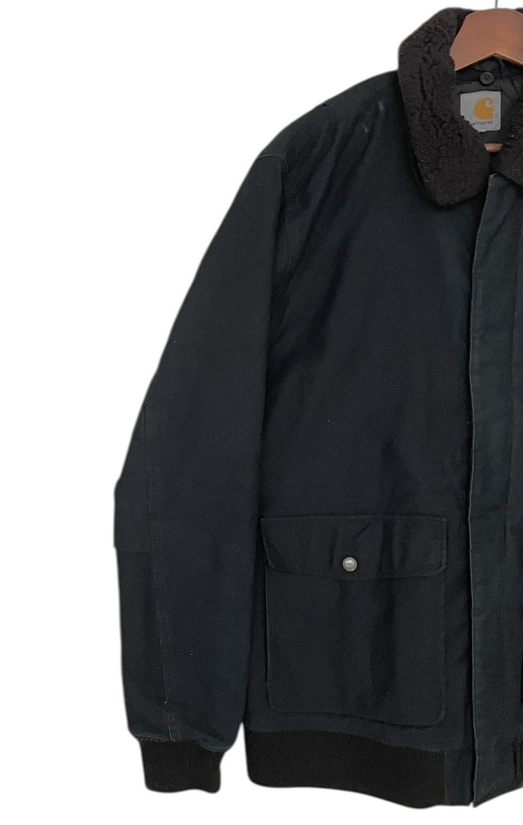 Carhartt × Vintage Vintage Brand Carhartt Fur Bomber Jacket 2000s Size US L / EU 52-54 / 3 - 3 Thumbnail