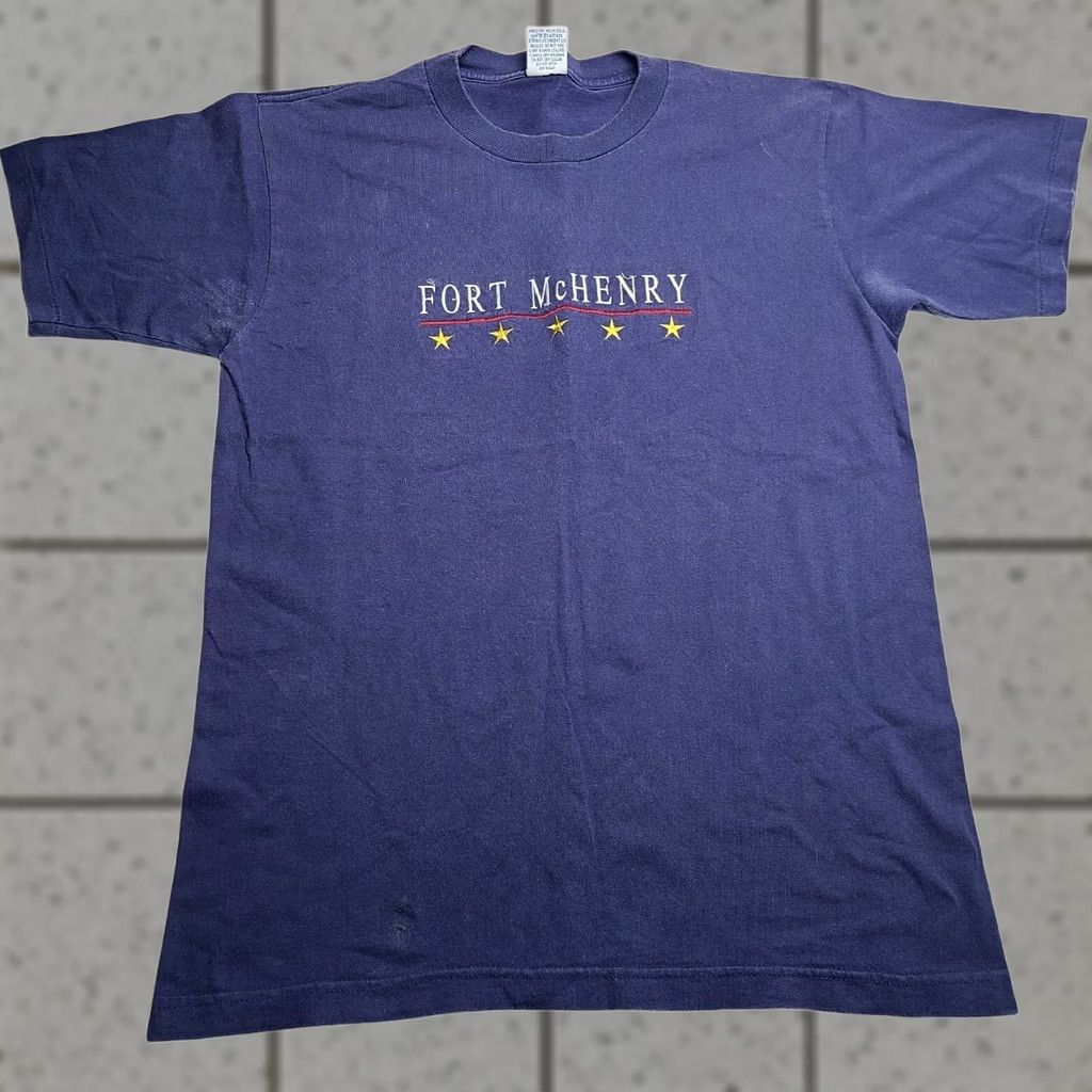 Vintage VINTAGE Fort McHenry Shirt Size Large USA Embroidered Military 1990s Men's Size US L / EU 52-54 / 3 - 1 Thumbnail