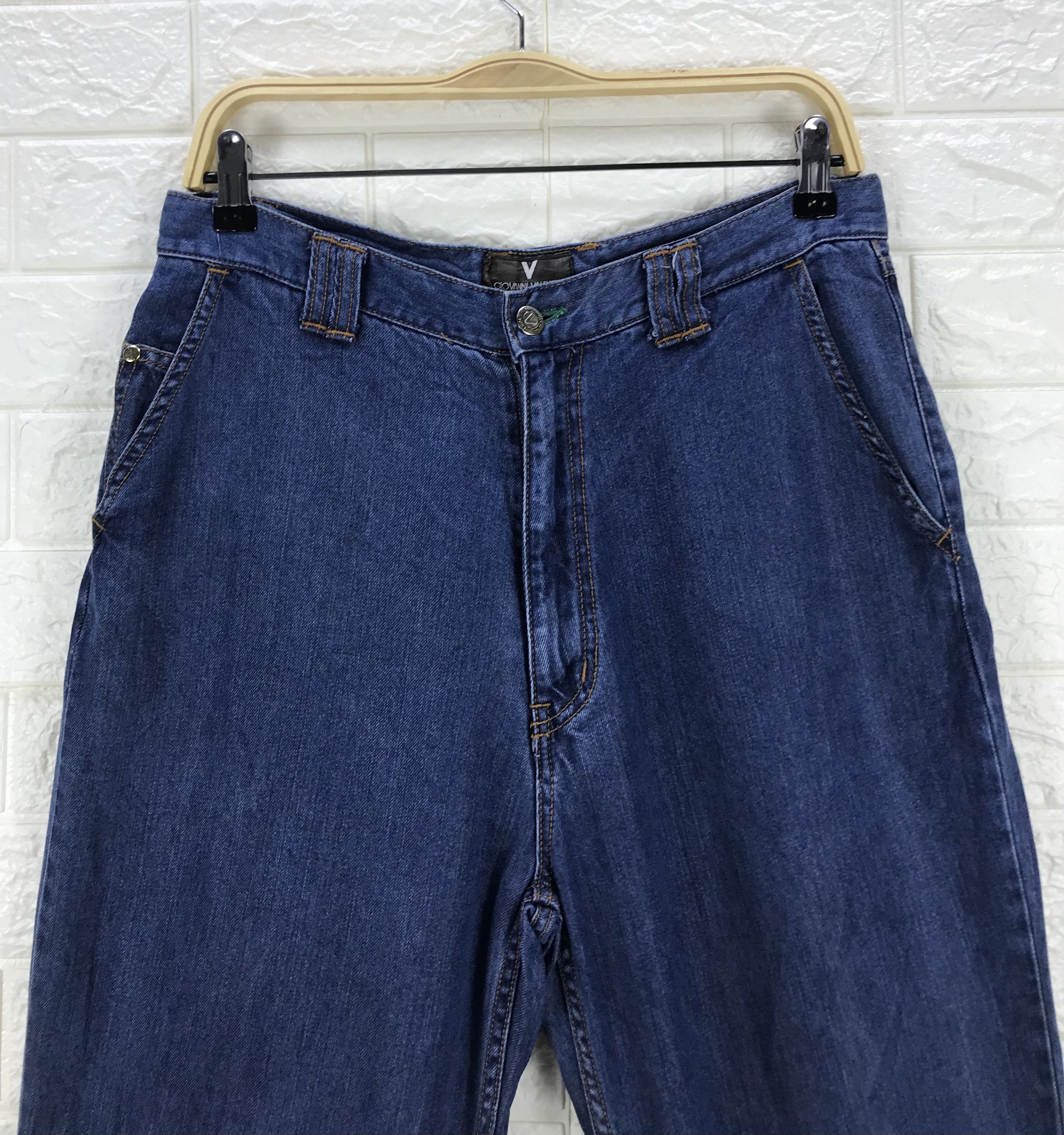 Giovanni Valentino Vintage Giovanni Valentino Embroidered Indigo Denim Pants Size US 31 - 6 Thumbnail