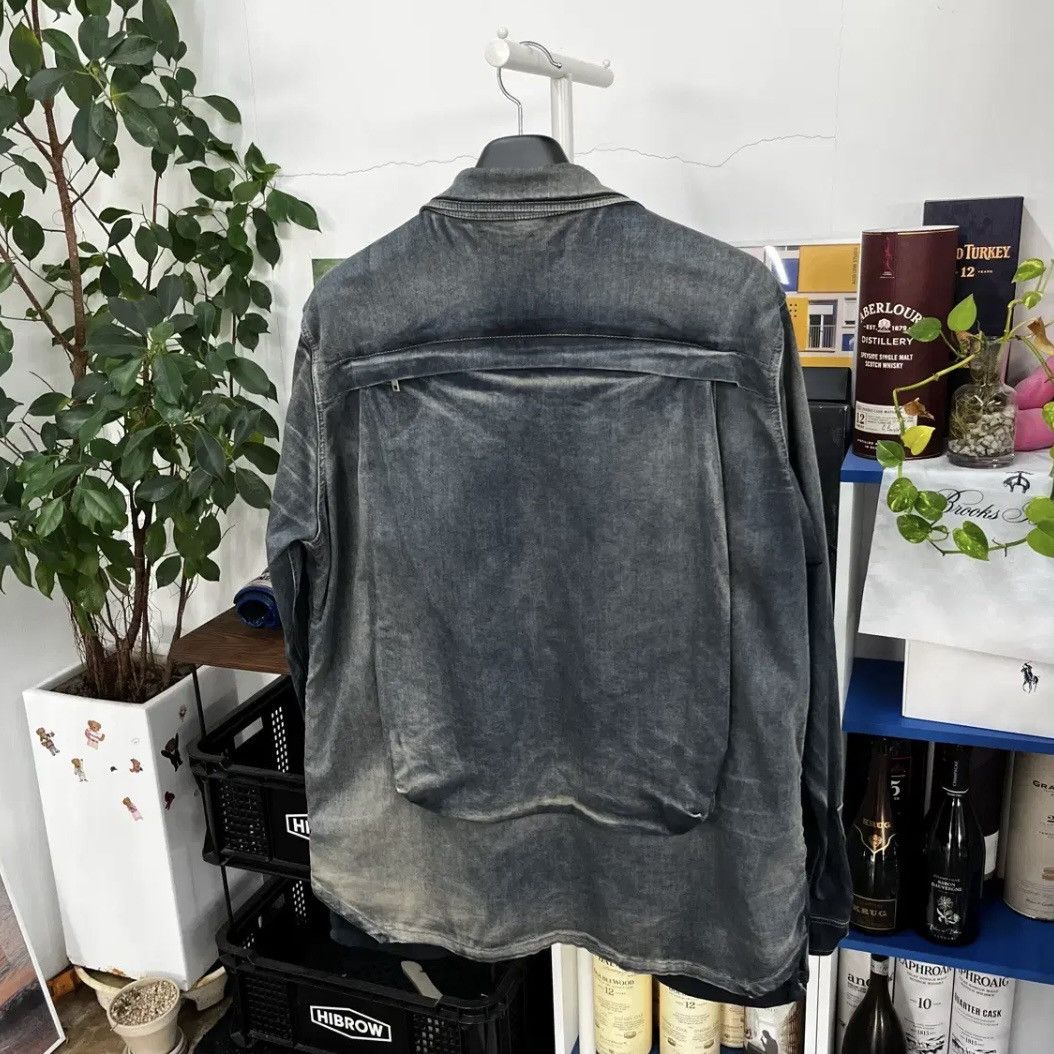 Rick Owens Drkshdw Rick Owens DRKSHDW Hustler Denim Jacket Size US XL / EU 56 / 4 - 2 Thumbnail