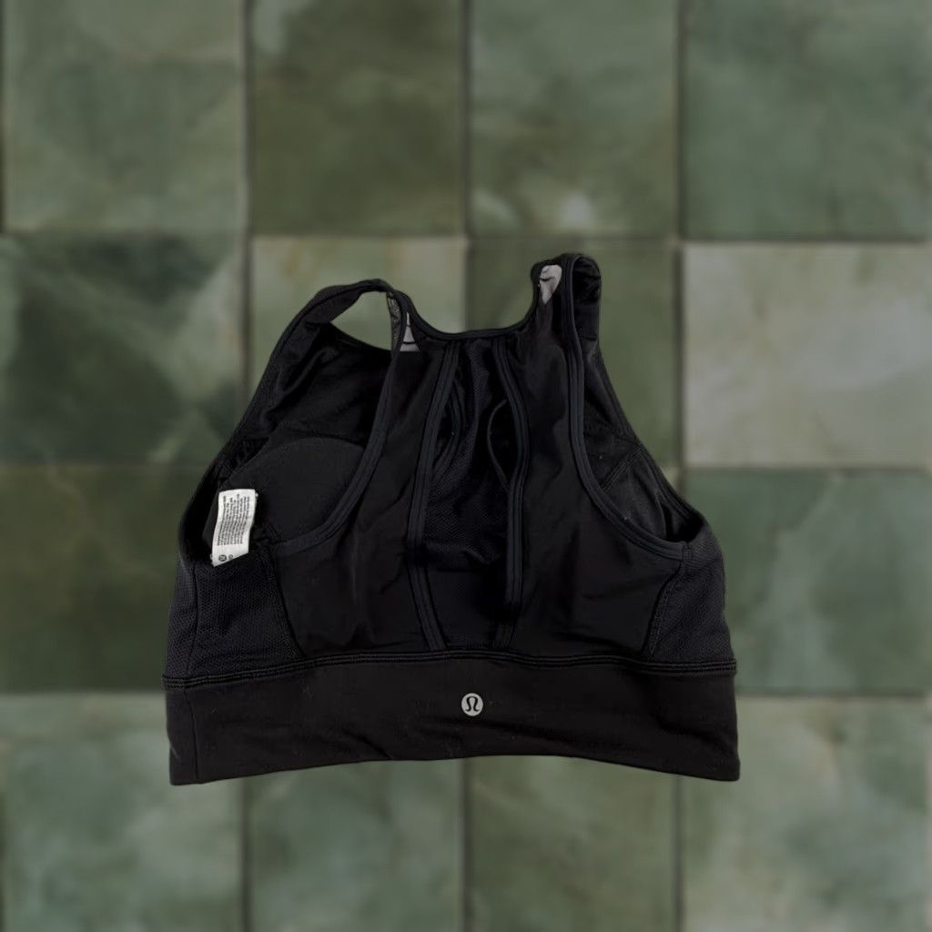 Lululemon Lululemon Everlux High-Neck Train Bra Black Size 10 Women Sports Bra High Support Activewear VINTAGE? Size ONE SIZE - 1 Thumbnail