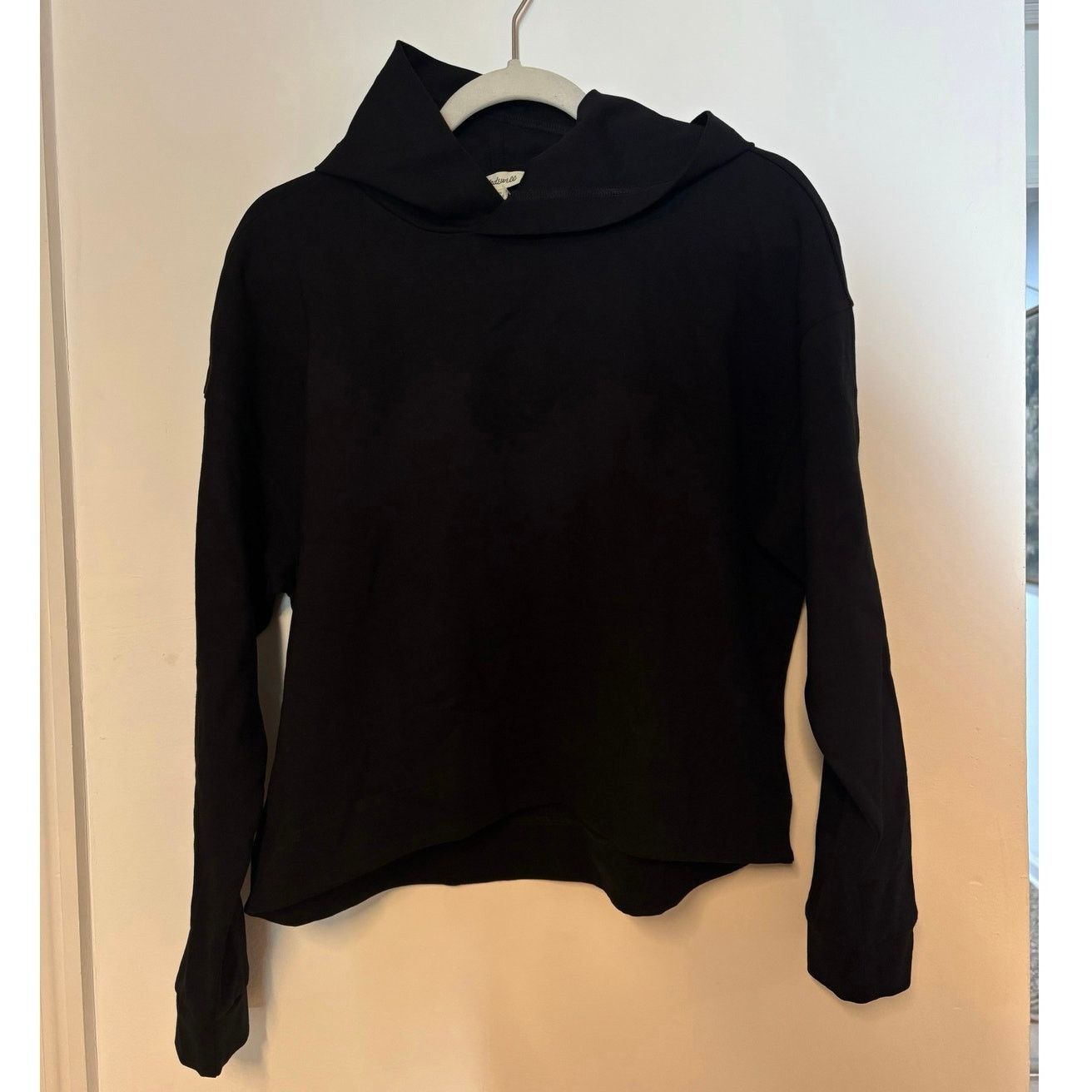Madewell NWT Madewell Ponte Hoodie Sweatshirt In Black Size Medium Size M / US 6-8 / IT 42-44 - 4 Thumbnail