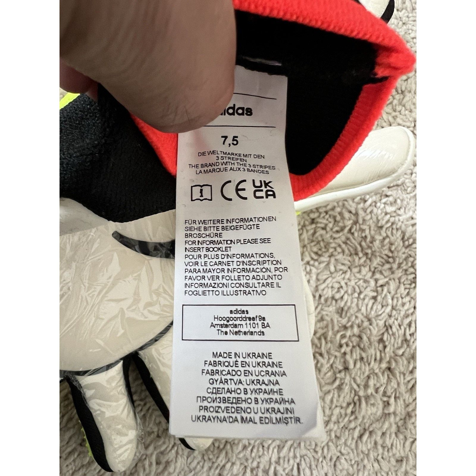 Adidas adidas PREDATOR PRO GL P GOALKEEPER Gloves Solar Yellow Size ONE SIZE - 8 Thumbnail