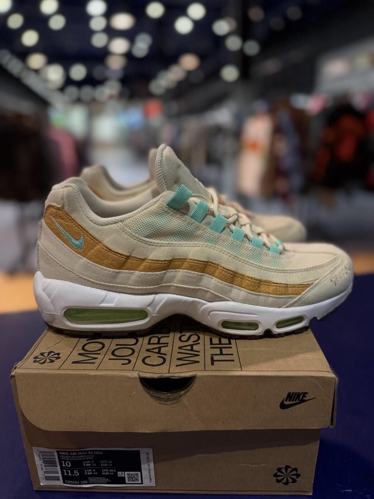 Nike Air Max 95 NRG Pineapple Men’s Size 10 (CZ0154 100) Size US 10 / EU 43 - 3 Thumbnail