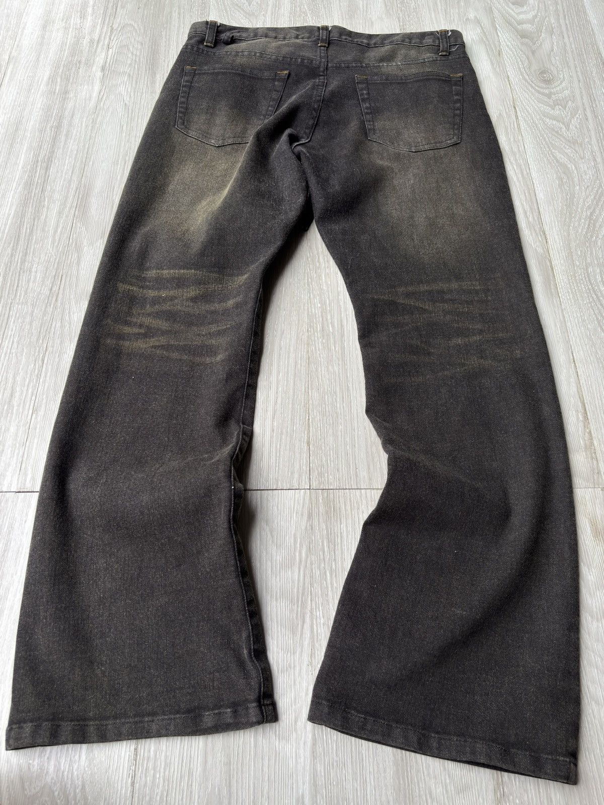 Japanese Brand MELROSE lace-up flare jeans Size US 31 - 4 Thumbnail
