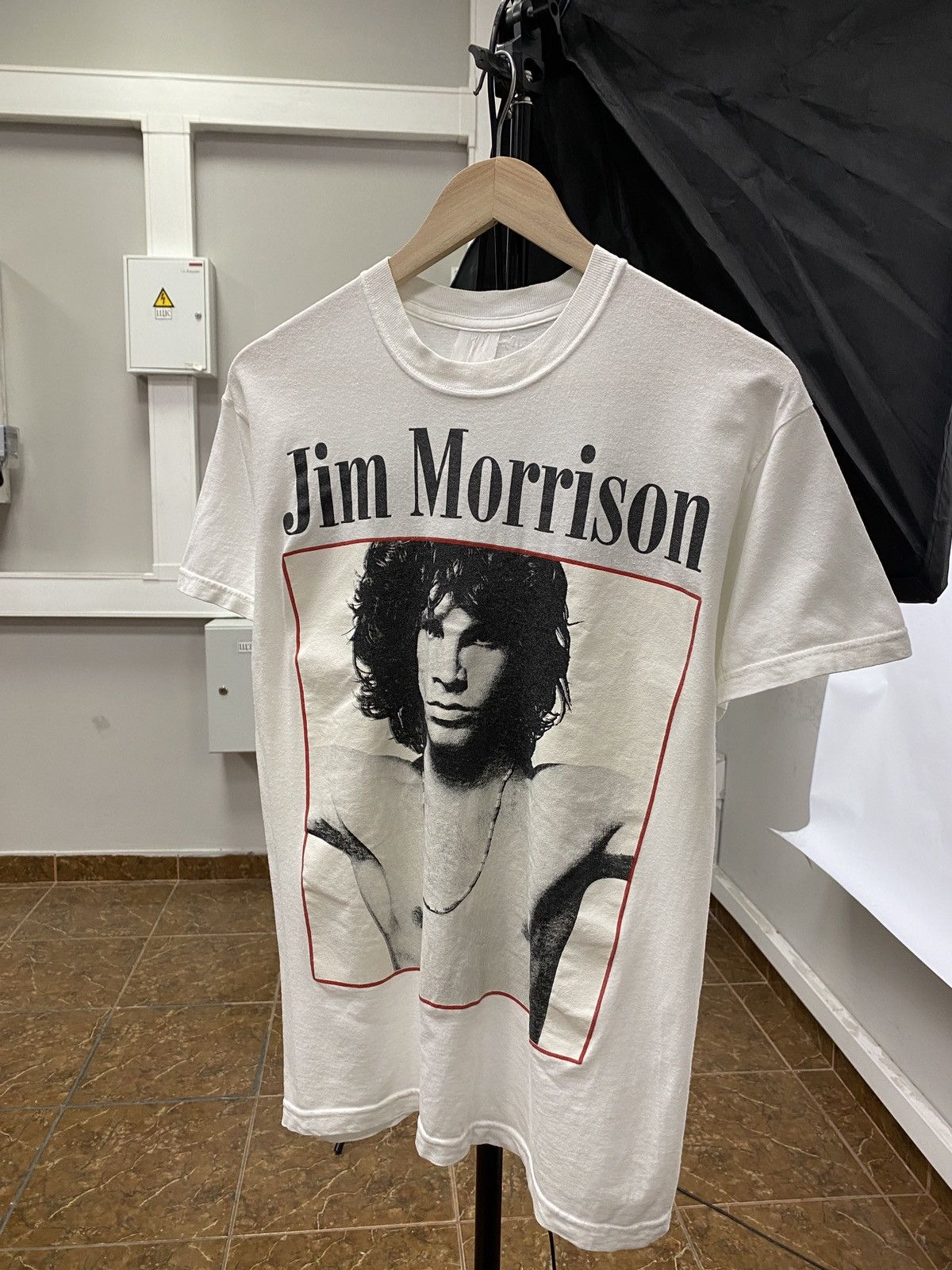 Band Tees 🇺🇸 Vintage 80s Jim Morrison The Doors Band T-Shirt Rare Retro Size US M / EU 48-50 / 2 - 1 Thumbnail
