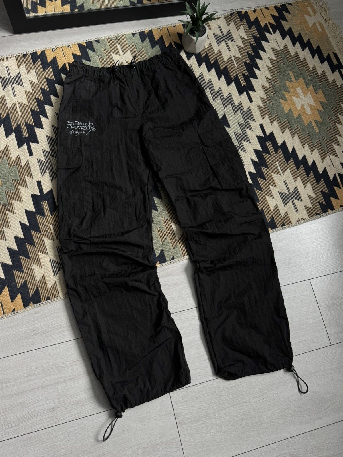 Ed Hardy Ed Hardy Nylon Big Logo Nylon Y2K Pants Size US 30 / EU 46 - 11 Thumbnail