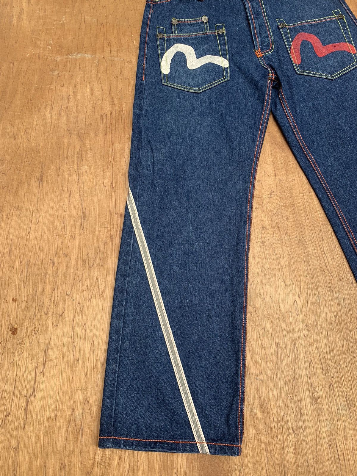 Vintage REVE Evisu Logo Japanese Denim Pants Size US 34 / EU 50 - 11 Thumbnail