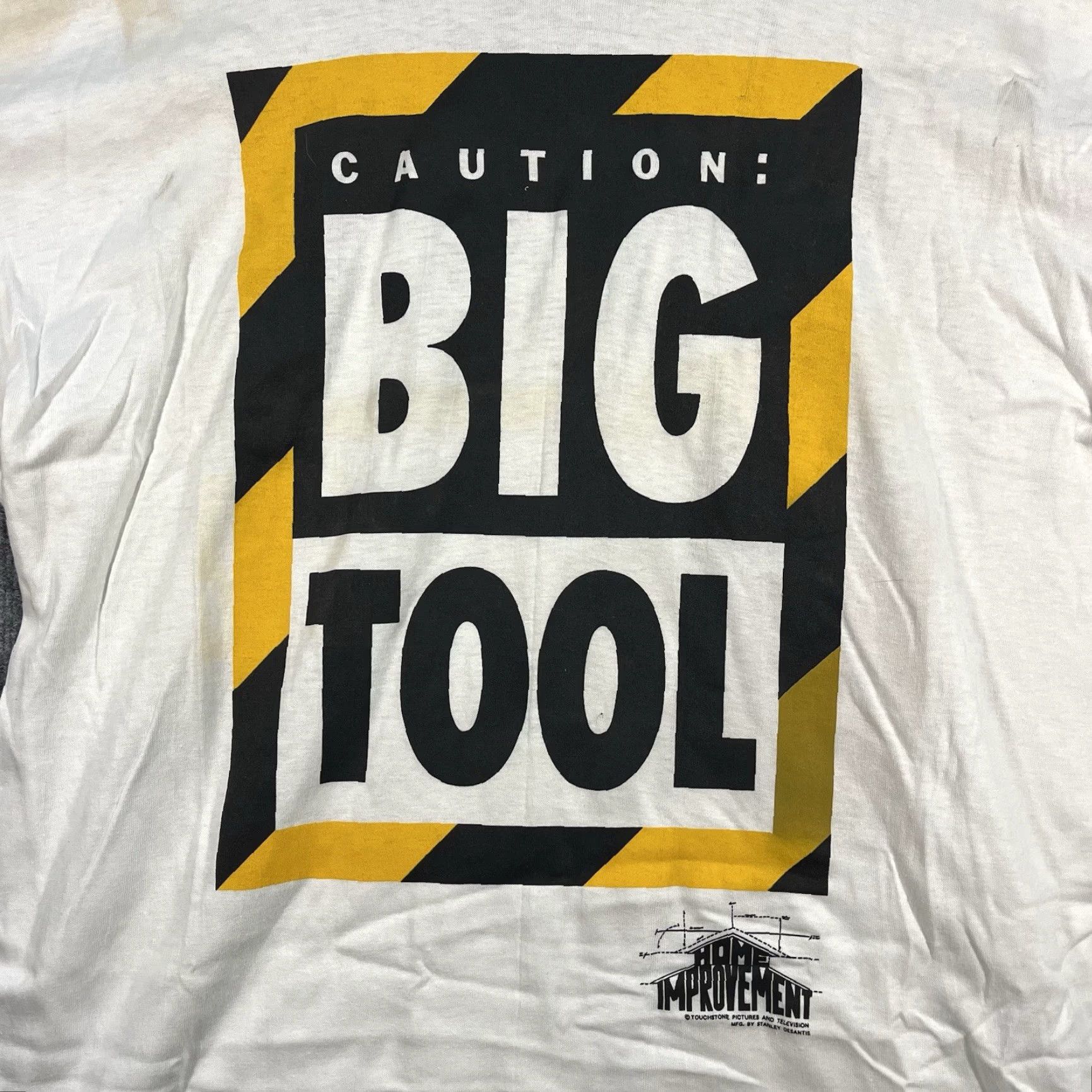 Vintage Vintage 90s Home Improvement TV show Tim the Tool Man Taylor T-Shirt Large Promo Mens Short Sleeve Crew Neck White Graphic Print Streetwear Size US L / EU 52-54 / 3 - 2 Thumbnail