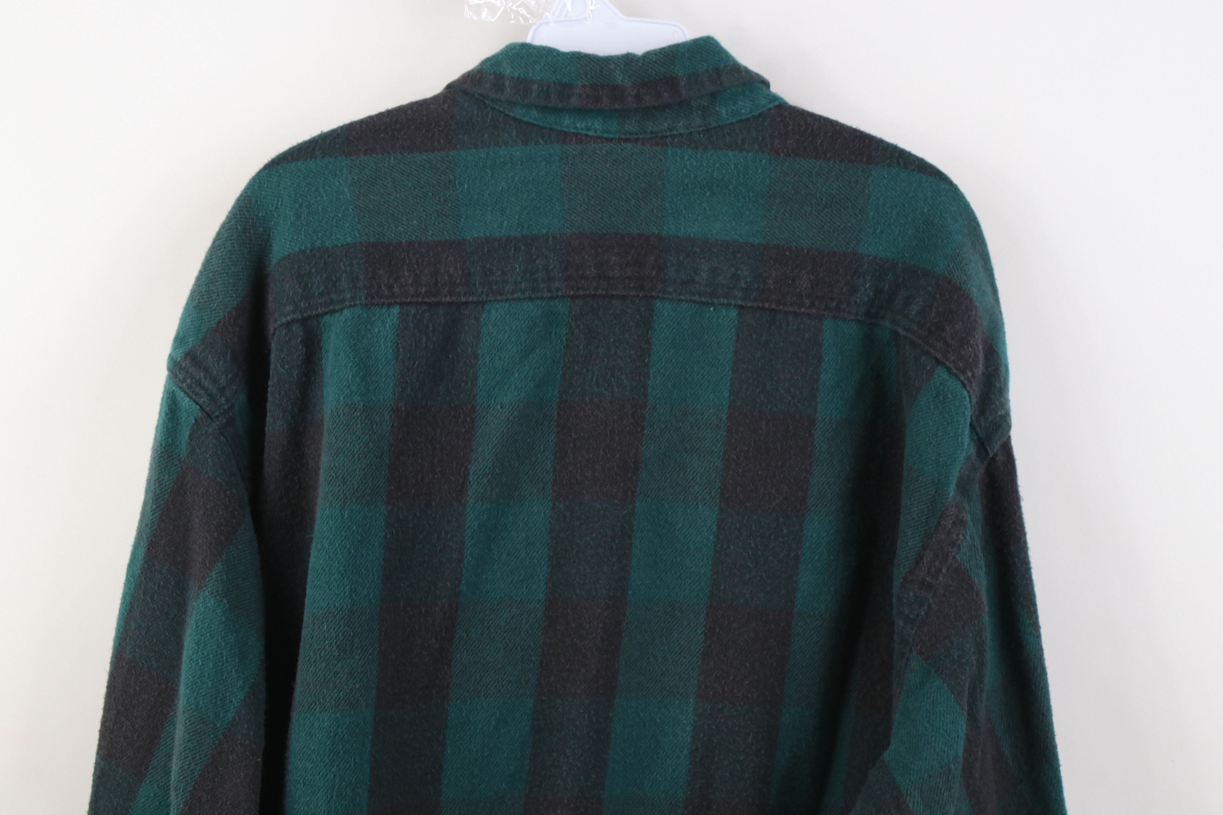 Vintage Vintage 90s Streetwear Heavyweight Button Shirt Plaid USA Size US XXL / EU 58 / 5 - 8 Thumbnail