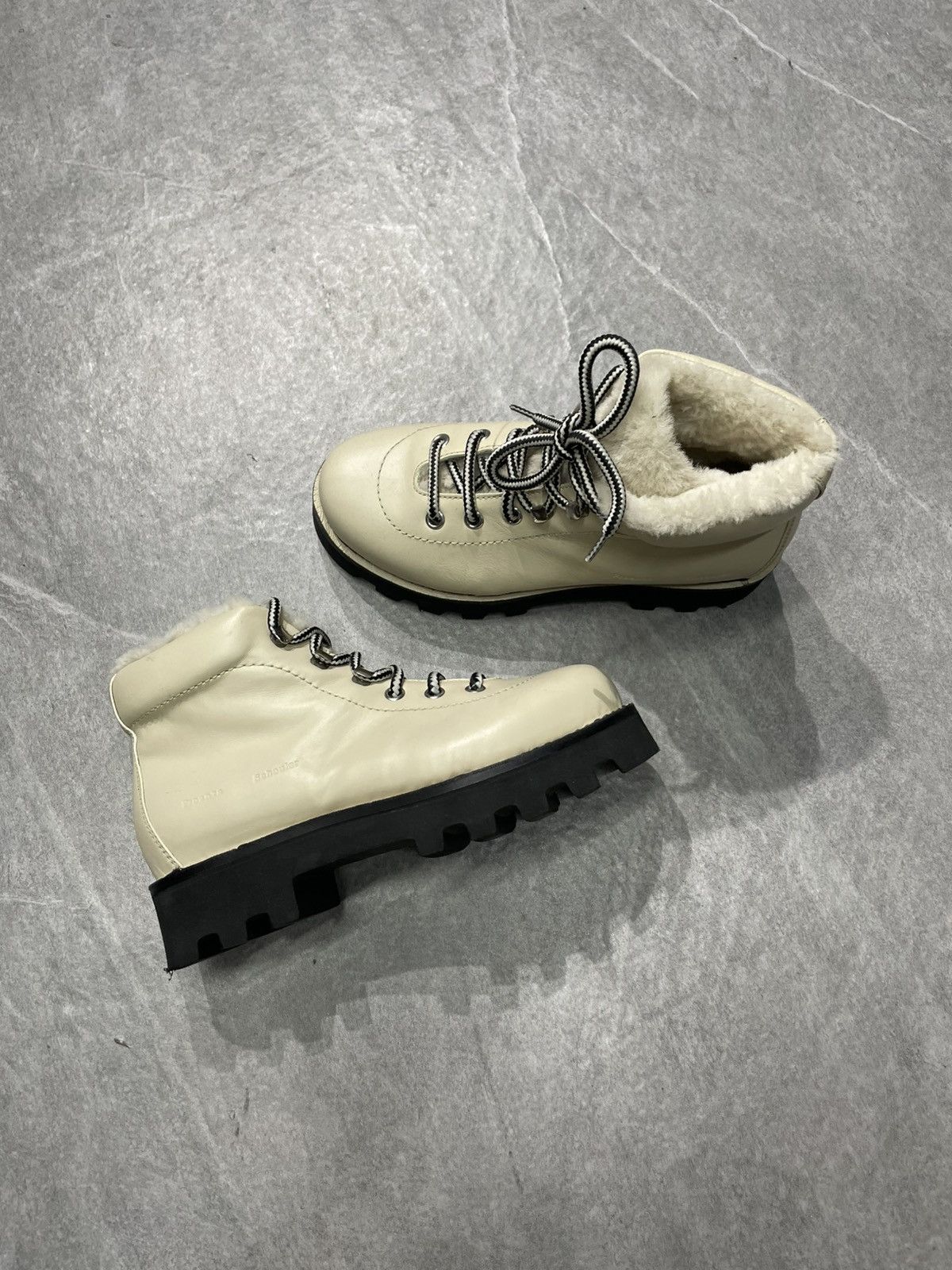 Proenza Schouler Proenza Schouler Beige Shearling Hiking boots Size US 10 / IT 40 - 2 Thumbnail