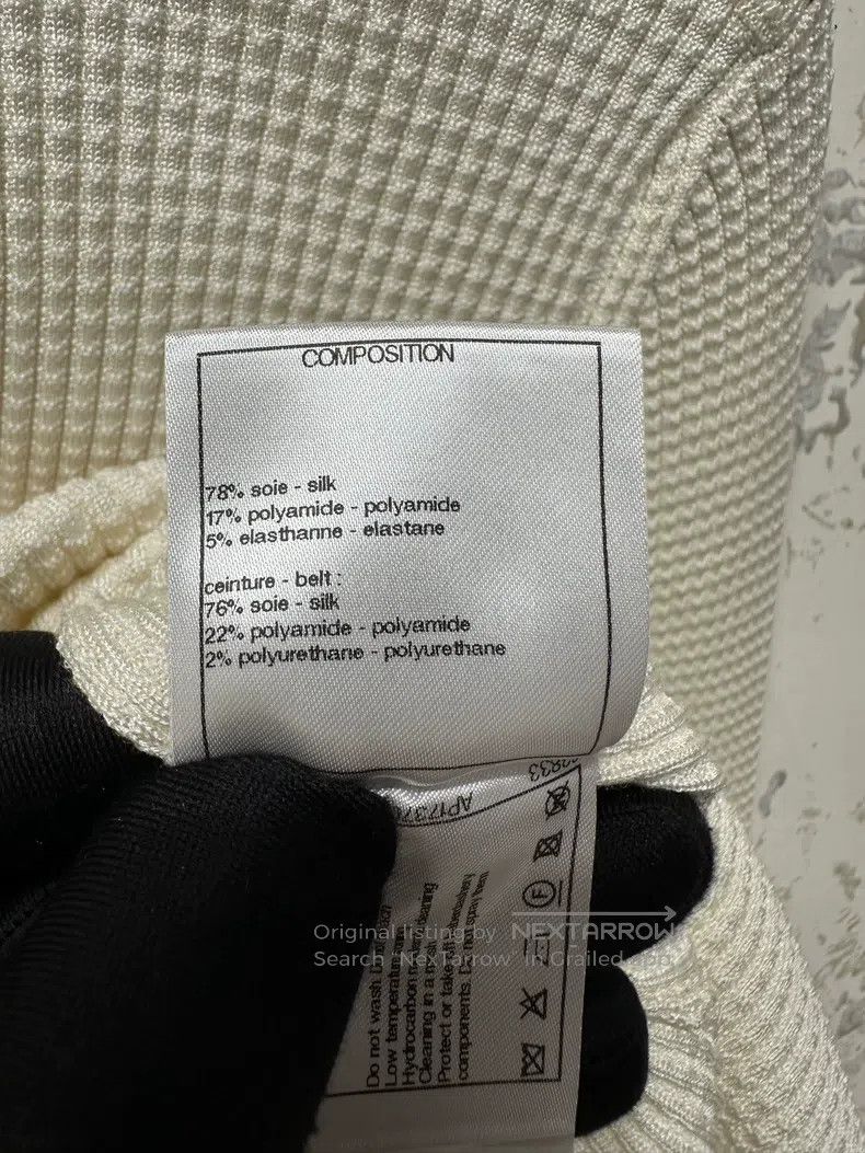 Chanel Chanel 22 Early Spring Vacation Series White Elastic Belt Size XXS / US 00 / IT 34 - 5 Thumbnail