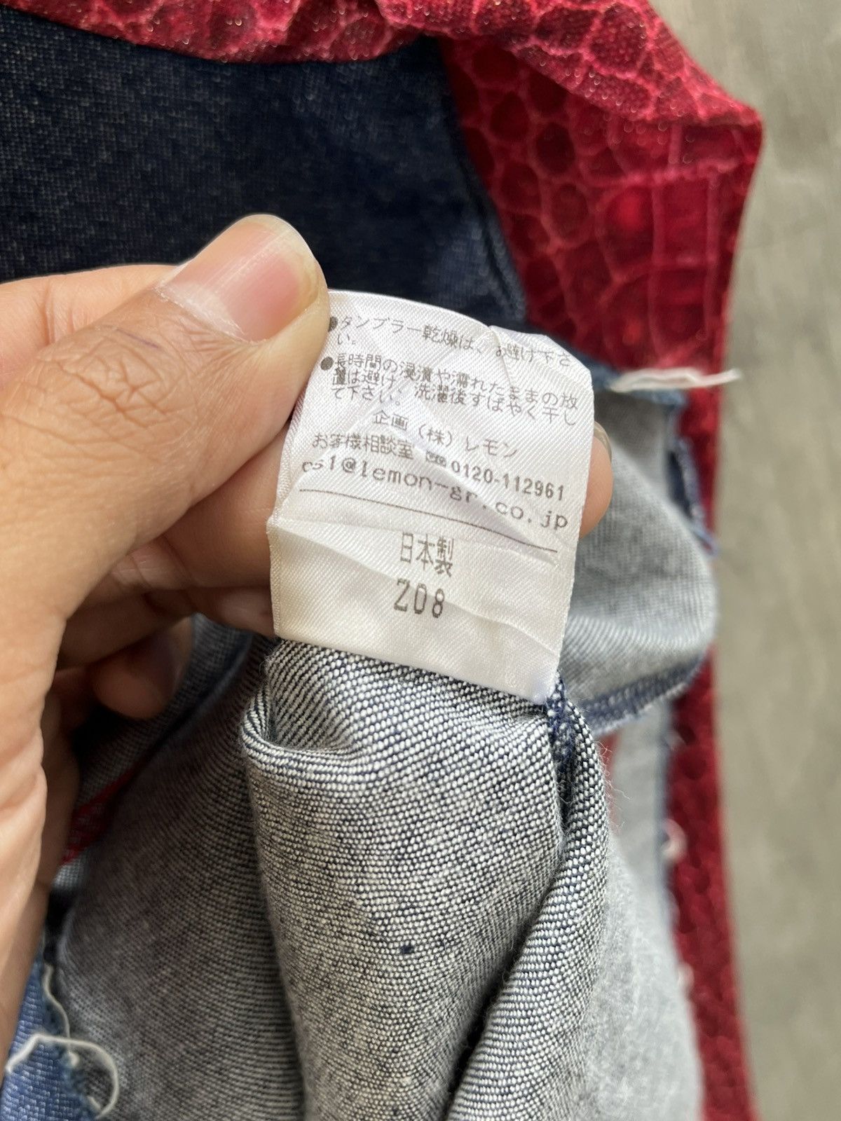 Angel Blue Betty's Blue Shinji abe Jacket Crocodille Pattern Size US M / EU 48-50 / 2 - 8 Thumbnail