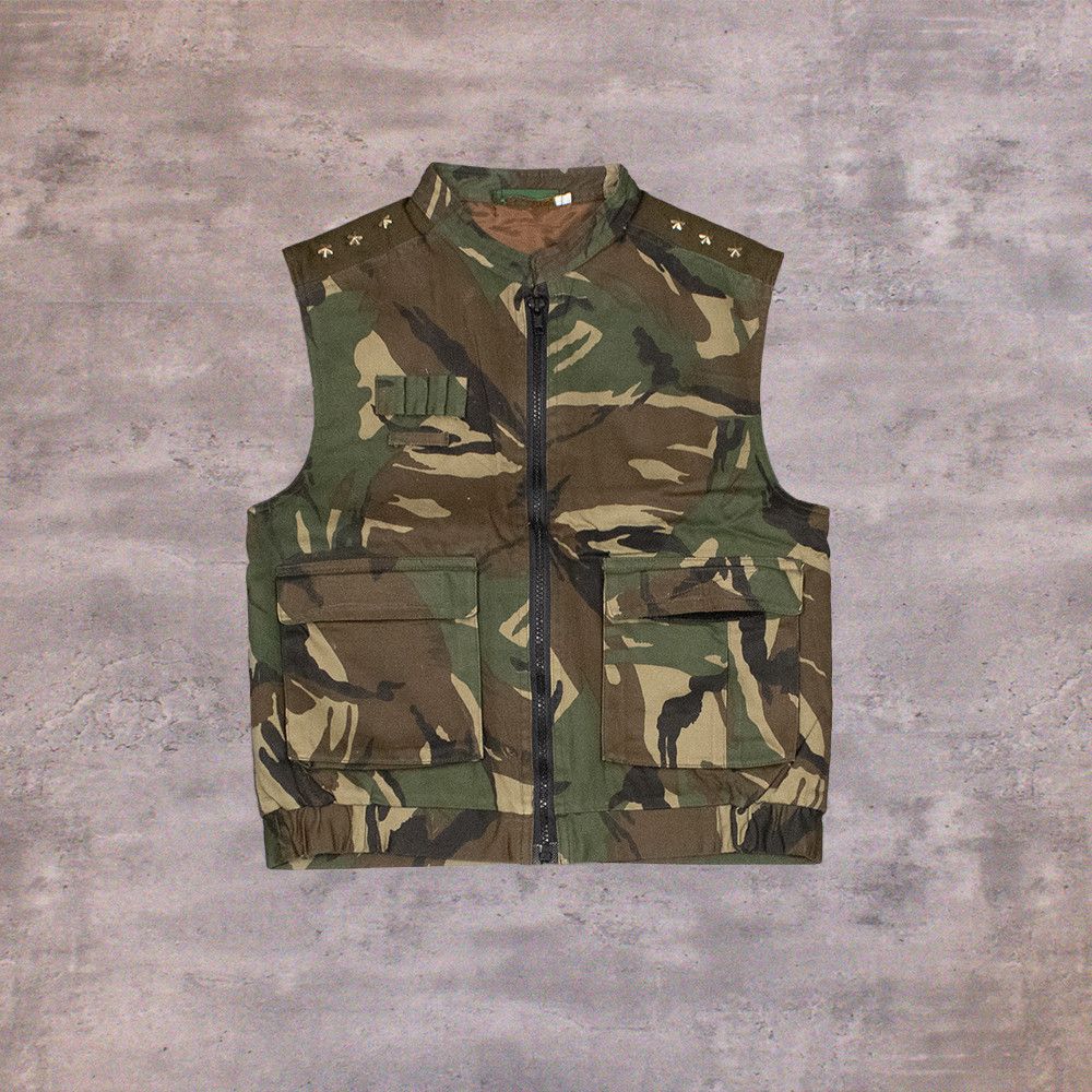 Japanese Brand Y2K 2000's Coaster Woodland Camo Marine Core Tactical Vest Size US XS / EU 42 / 0 - 1 Thumbnail