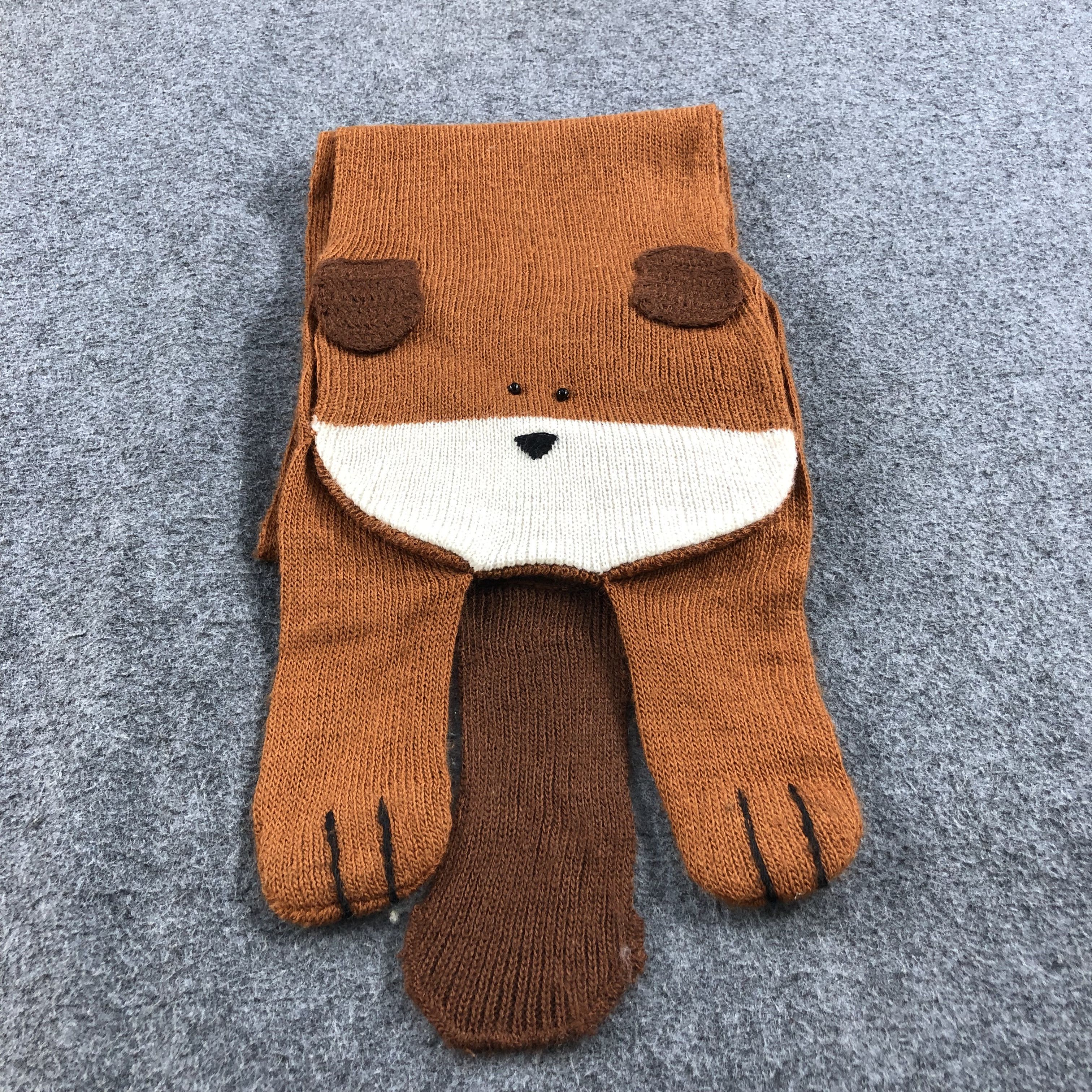 Anime Brown Dog Wool Scarf Muffler V657 Size ONE SIZE - 1 Thumbnail