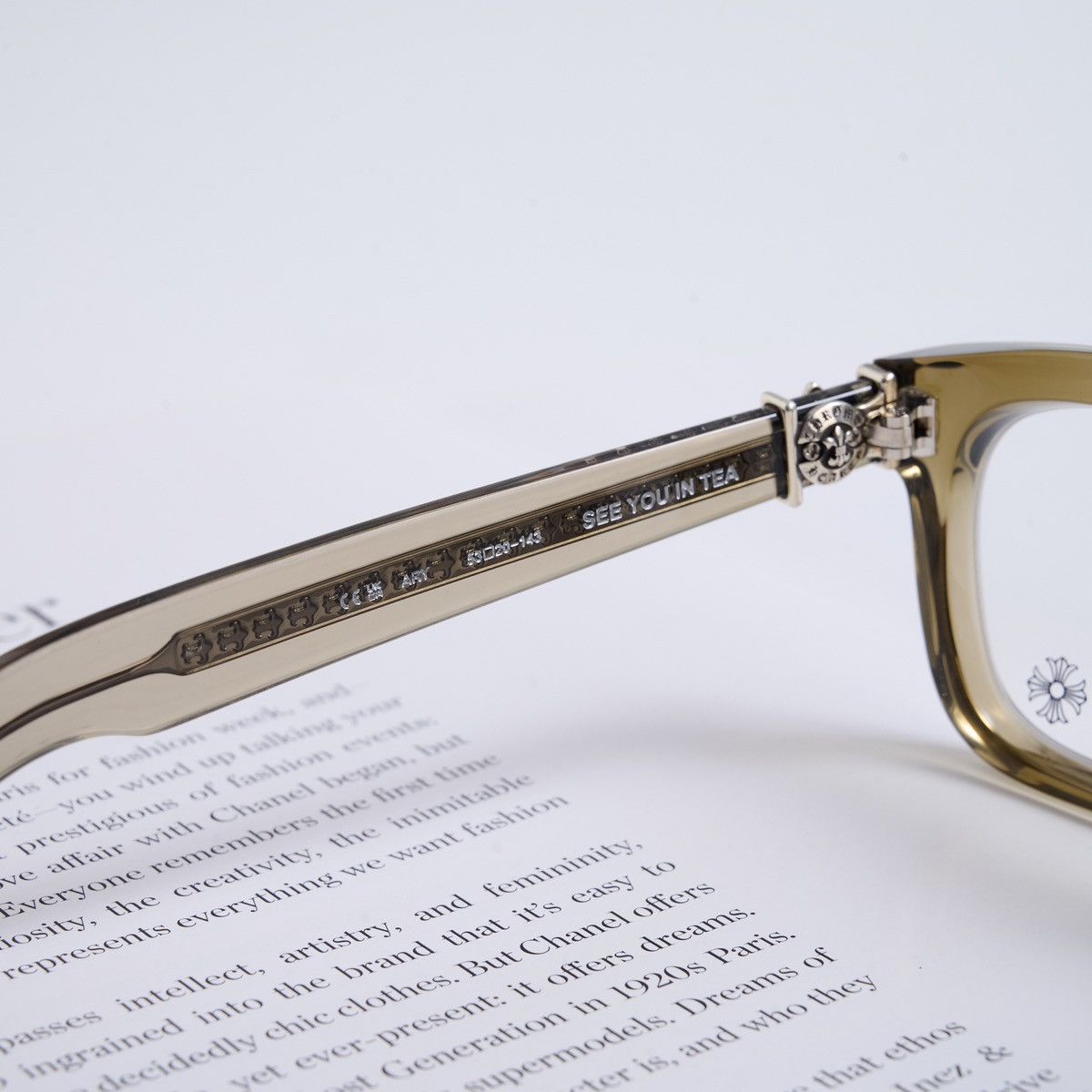 Chrome Hearts CHROME HEARTS SEE YOU IN TEA ARMY GLASSES Size ONE SIZE - 4 Thumbnail