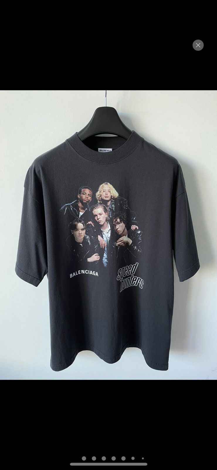 Image of Balenciaga Speed Hunters Band Tour Tee in Black, Men's (Size XS)