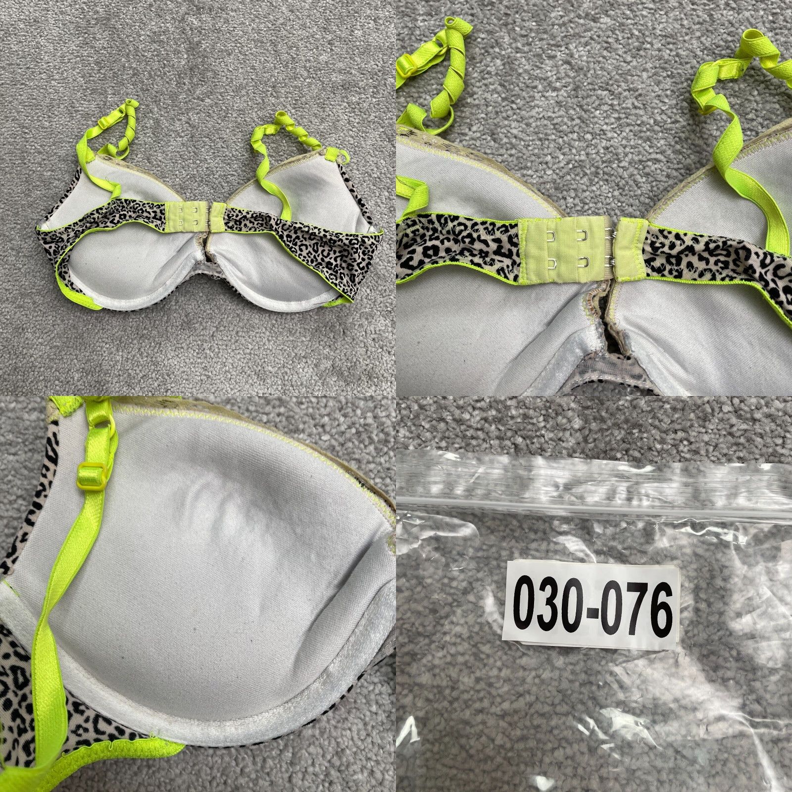Joe Boxer Joe Boxer Underwired Bra Womens 34B Multicolor Leopard Padded Adjustable Strap Size ONE SIZE - 8 Thumbnail