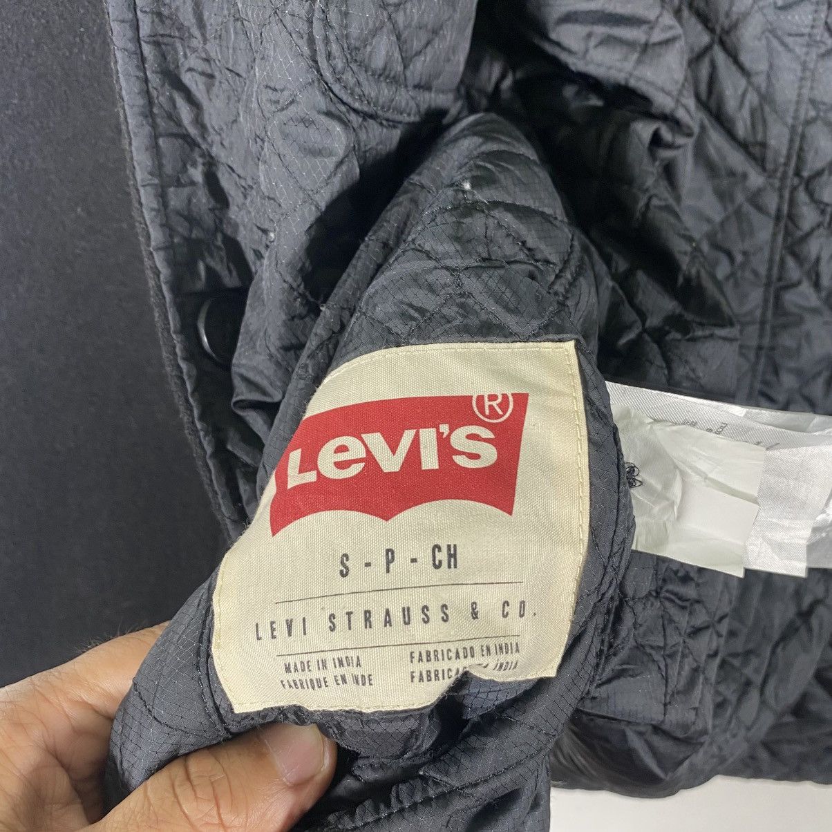 Levi's Levis Reversible Black Wool Blazer Quilted Jacket S Size Size US S / EU 44-46 / 1 - 14 Thumbnail