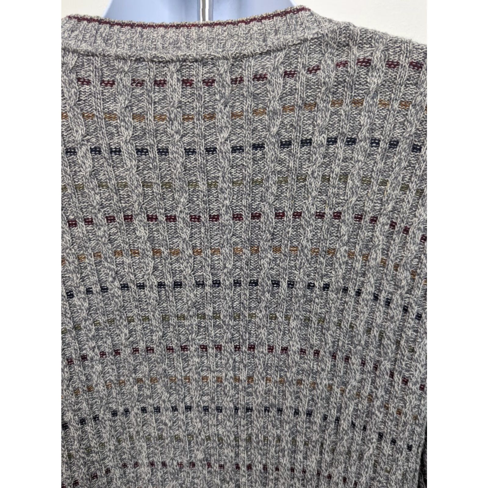 Vintage VINTAGE 90s Liberty Sweaters Mens 2XL Gray Pullover Knit Sweater Striped Grunge S10 Size US XXL / EU 58 / 5 - 4 Thumbnail