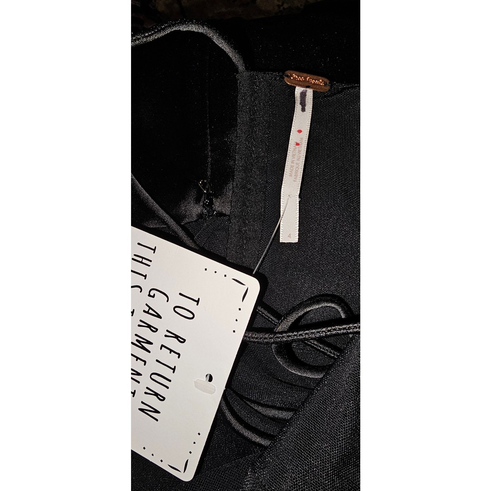 Free People New Free People Gia Dress $250 SIZE 4 Black SLIP GOWN Size S / US 4 / IT 40 - 7 Thumbnail