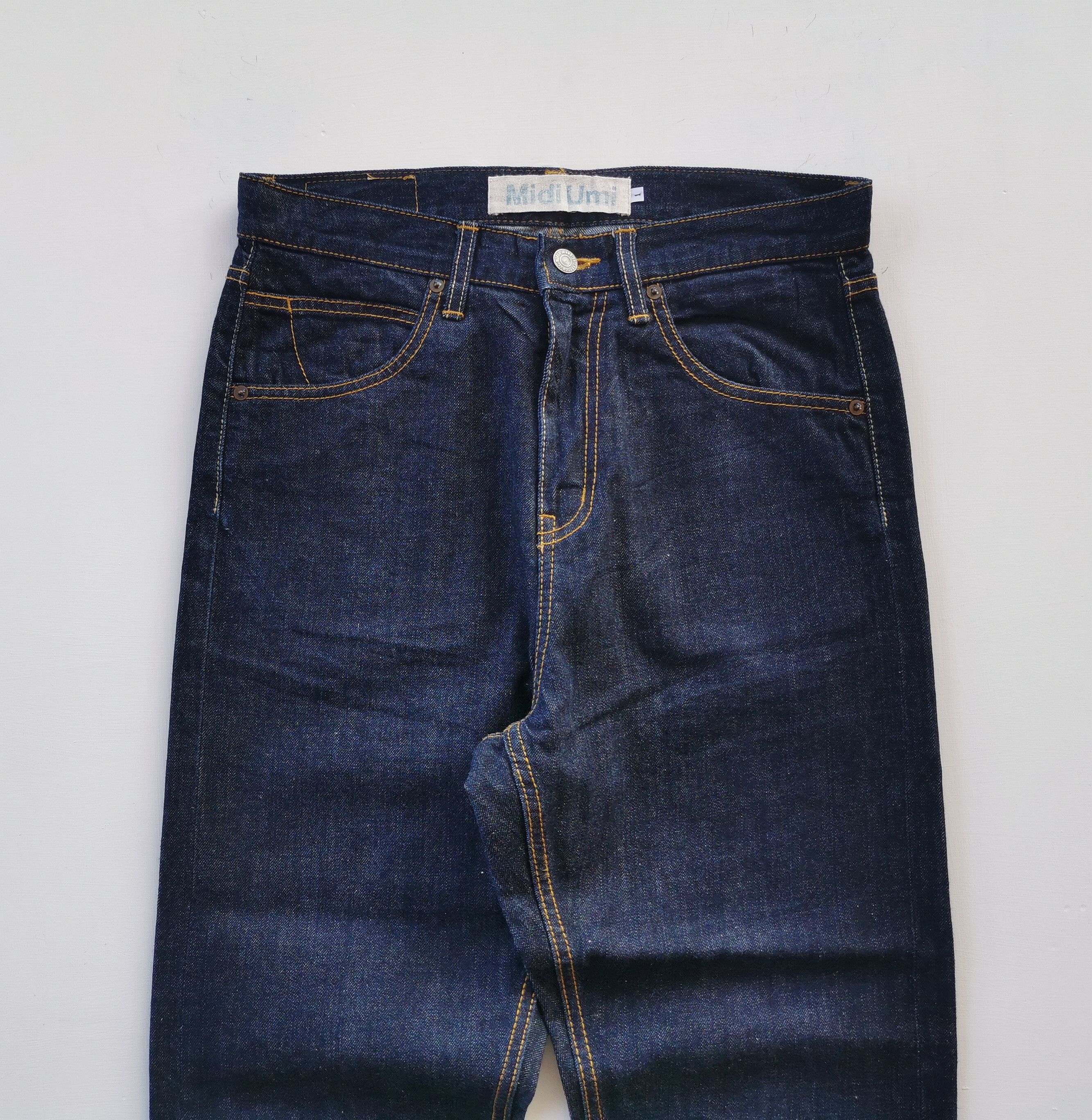 Japanese Brand Midi Umi Japan Minimalist Denim Pants Size 30" / US 8 / IT 44 - 9 Thumbnail